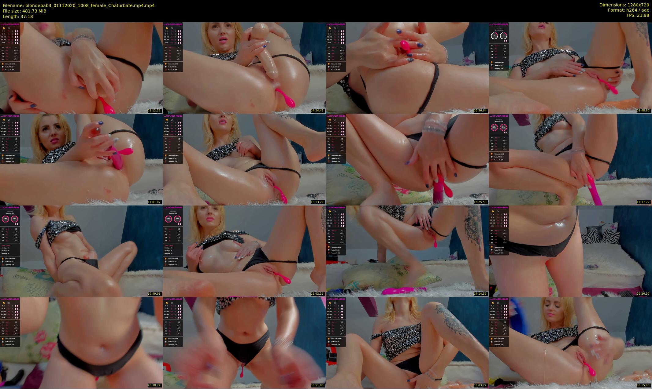 blondebab3 — 38 minute Chaturbate female cam show recording, 720p, Nov 1, 2020