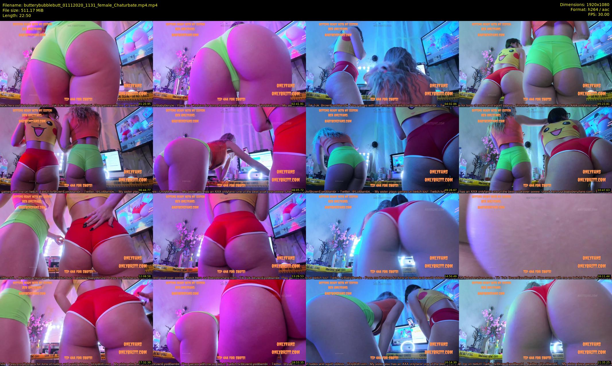 butterybubblebutt — 23 minute Chaturbate couple cam show recording, 1080p, Nov 1, 2020