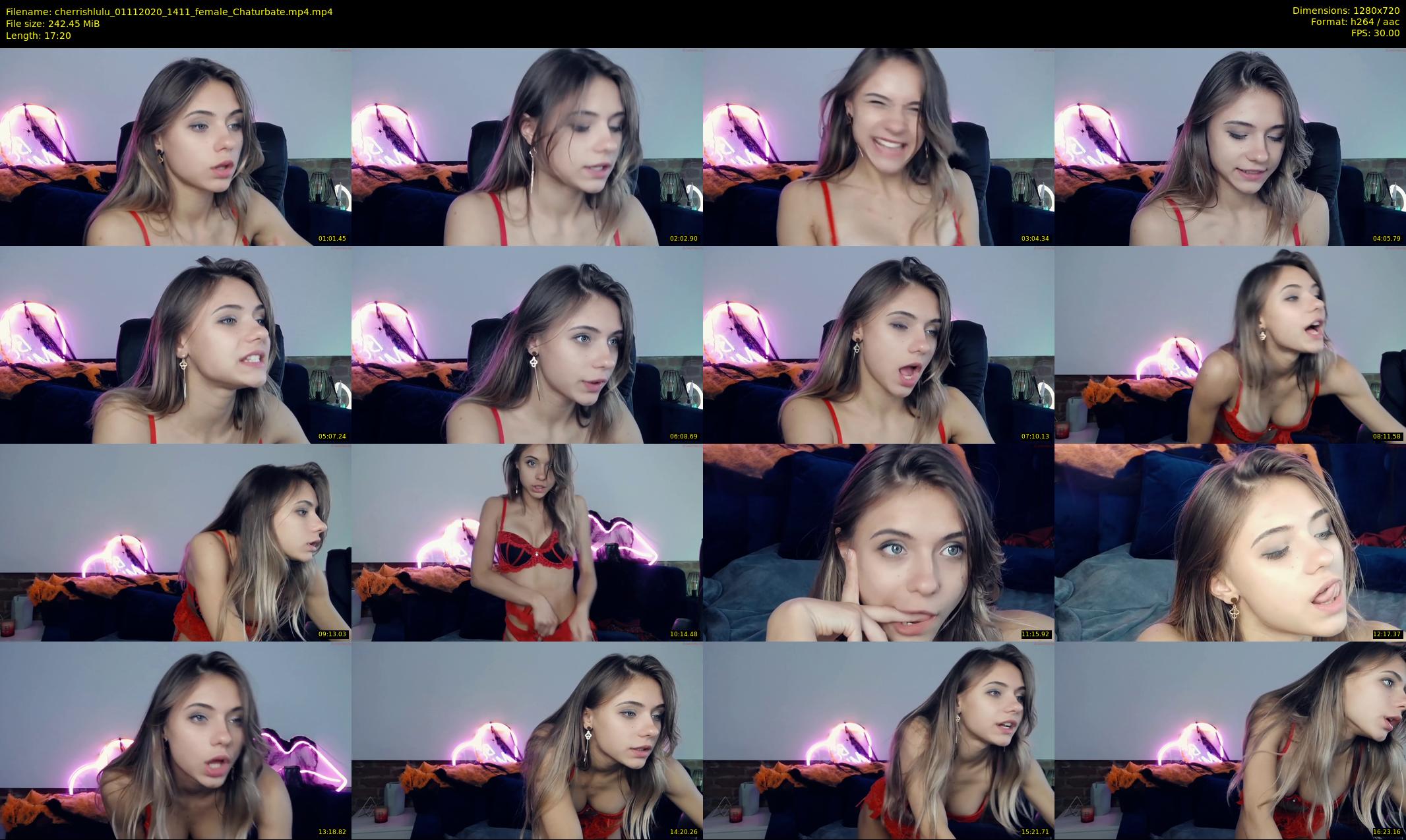 cherrishlulu — 18 minute Chaturbate female cam show recording, 720p, Nov 1, 2020