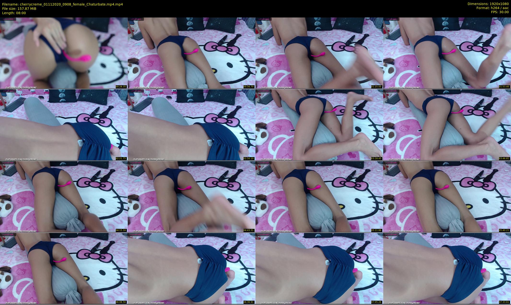 cherrycreme — 8 minute Chaturbate female cam show recording, 1080p, Nov 1, 2020