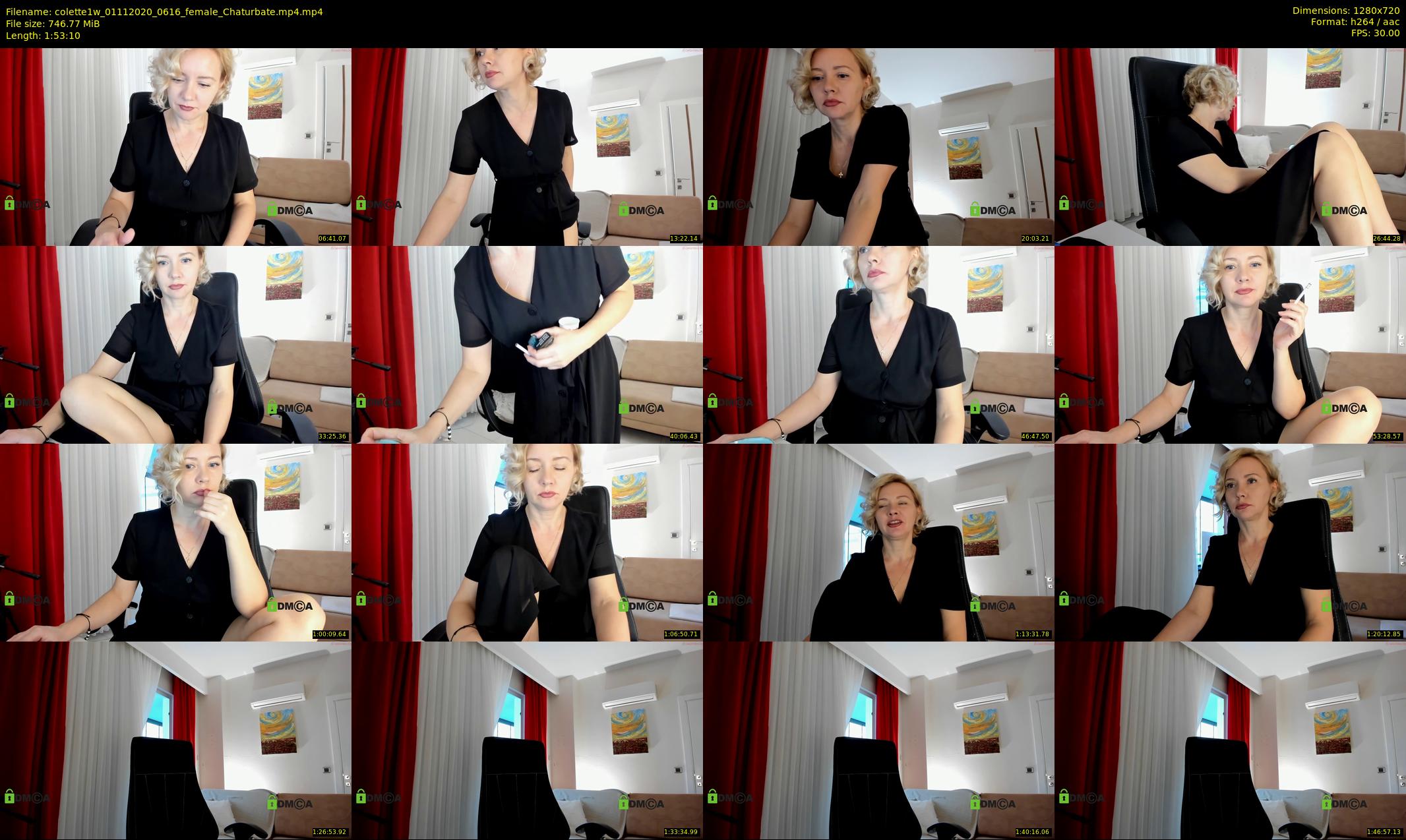 colette1w — 114 minute Chaturbate female cam show recording, 720p, Nov 1, 2020
