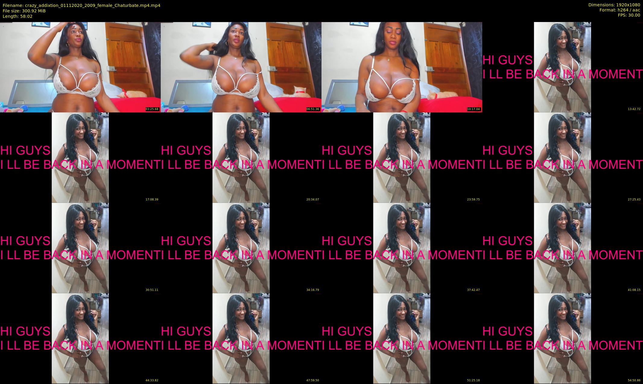 crazy_addixtion — 59 minute Chaturbate female cam show recording, 1080p, Nov 1, 2020