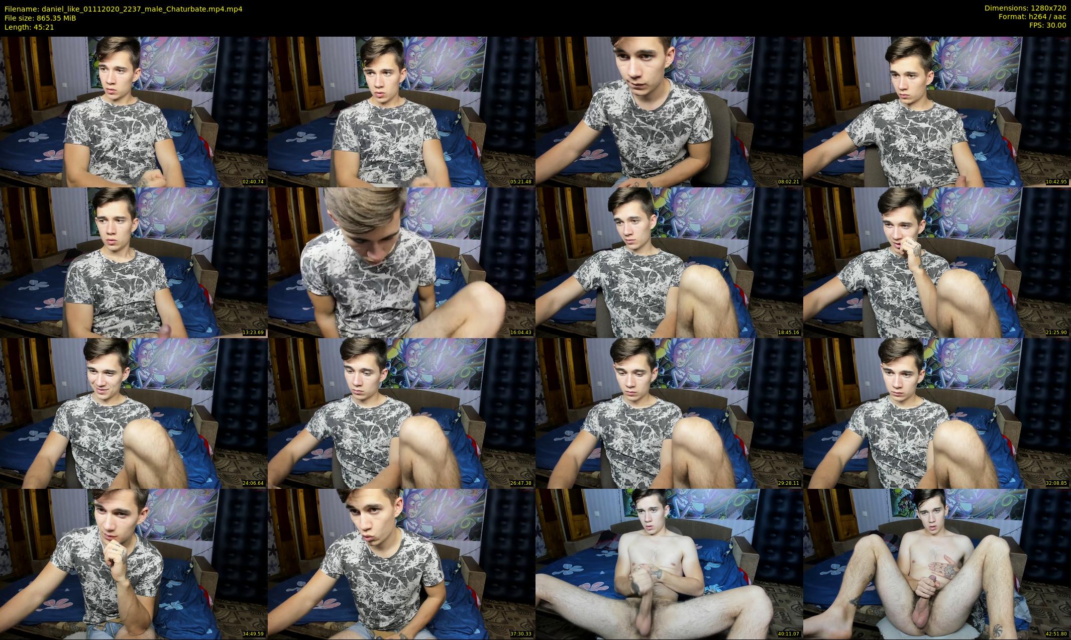 daniel_like — 46 minute Chaturbate male cam show recording, 720p, Nov 1, 2020