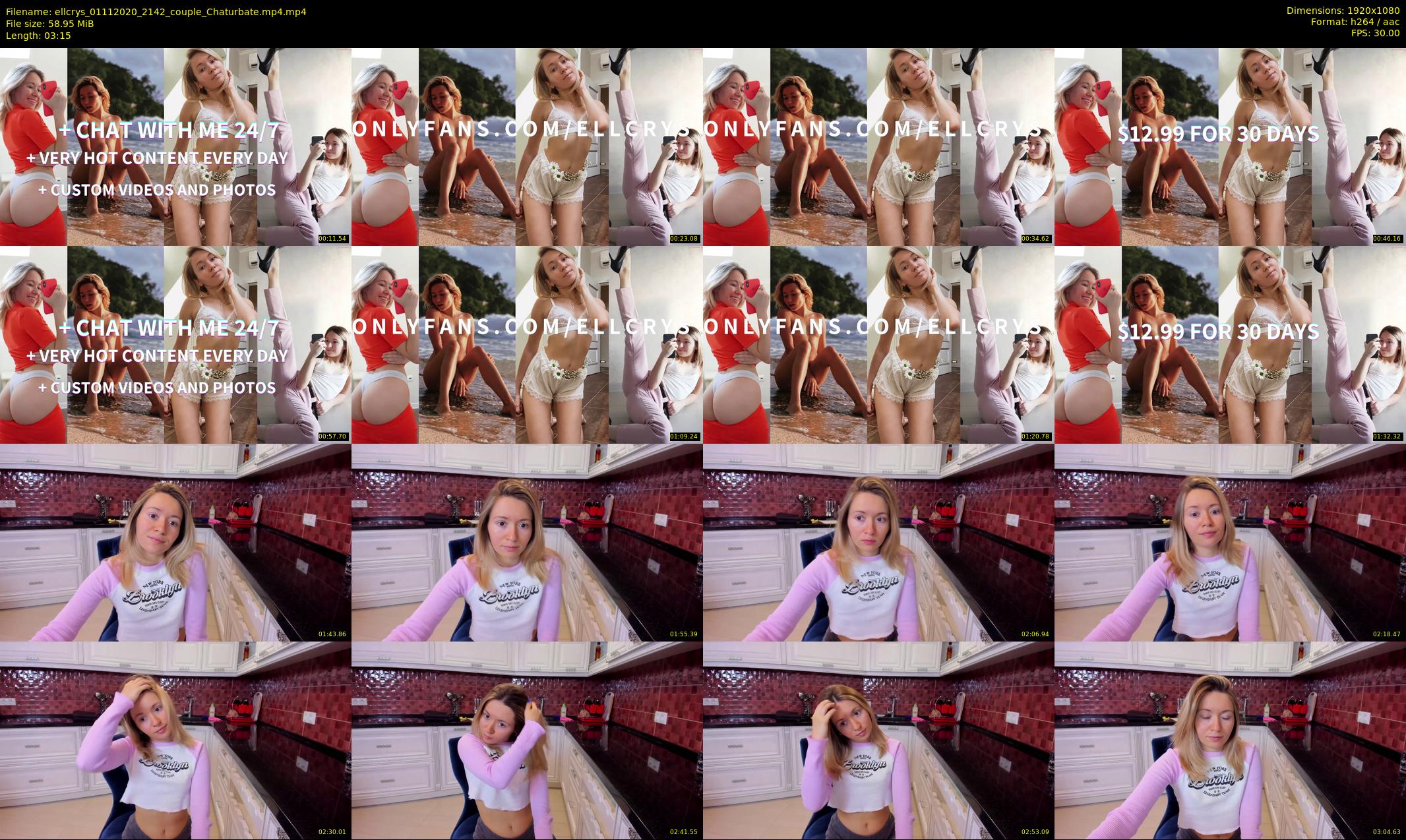 ellcrys — 4 minute Chaturbate couple cam show recording, 1080p, Nov 1, 2020