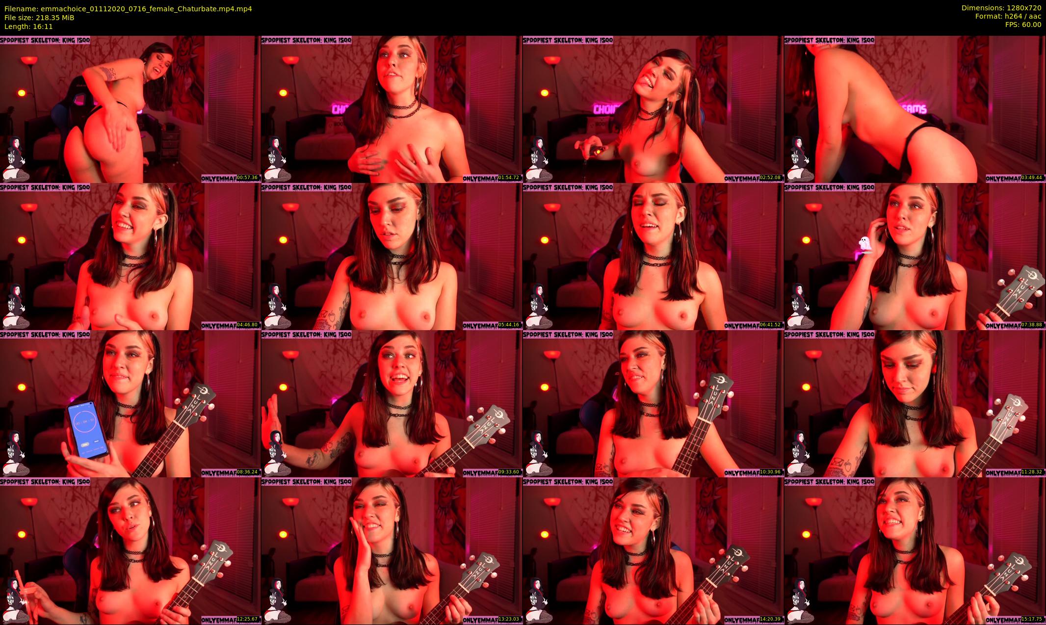 emmachoice — 17 minute Chaturbate female cam show recording, 720p, Nov 1, 2020