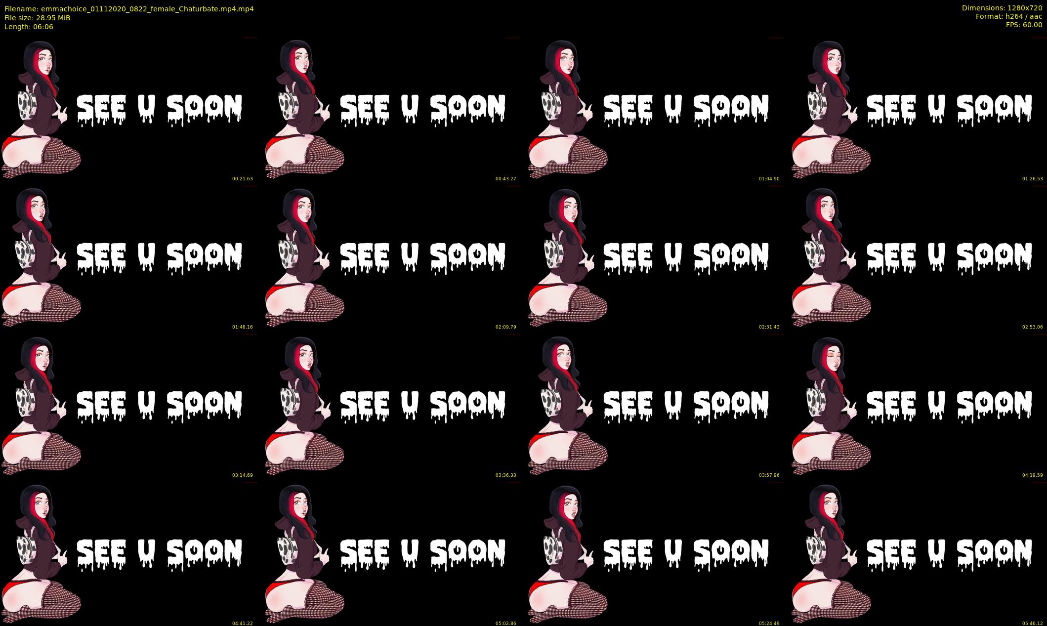 emmachoice — 7 minute Chaturbate female cam show recording, 720p, Nov 1, 2020