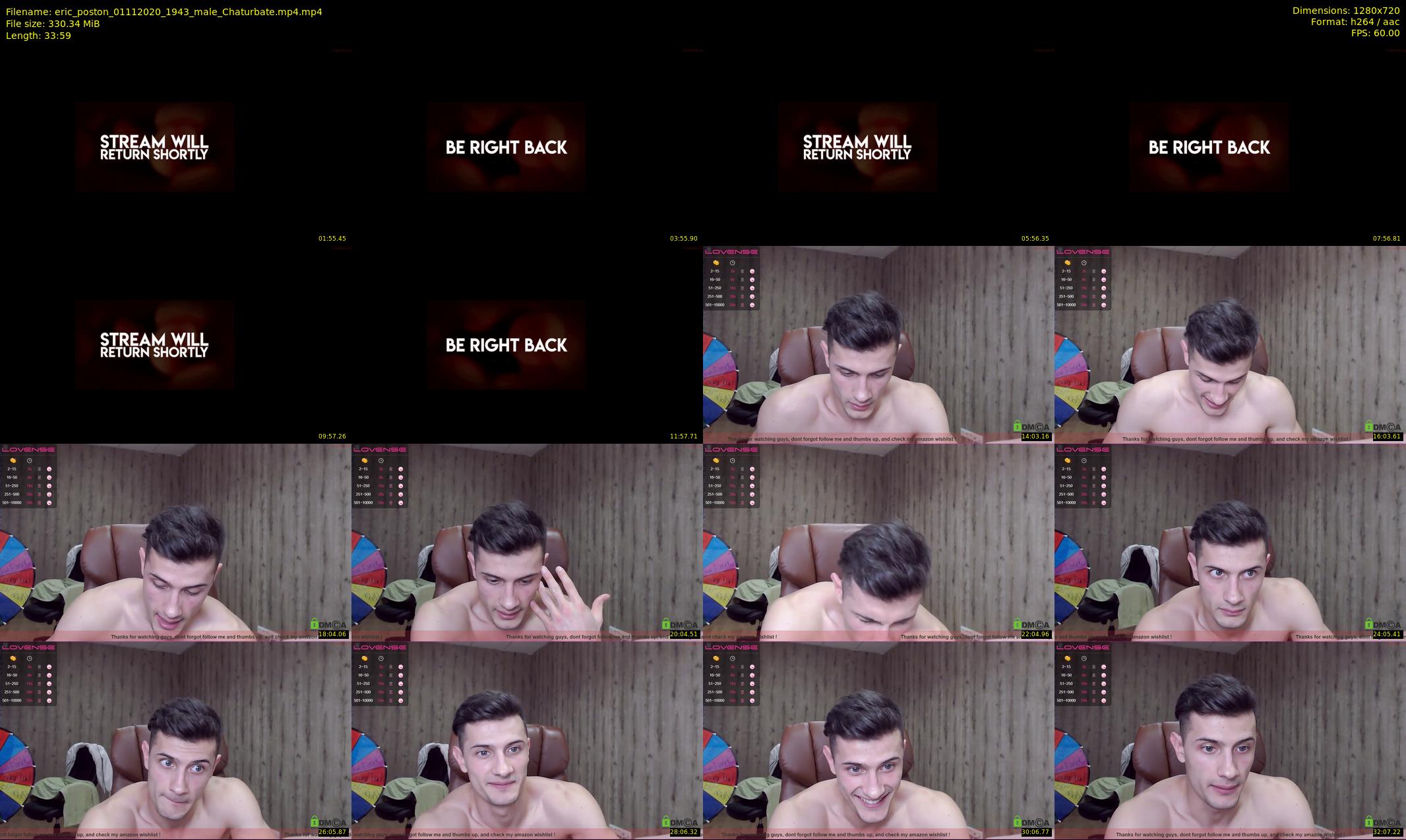 eric_poston — 34 minute Chaturbate male cam show recording, 720p, Nov 1, 2020