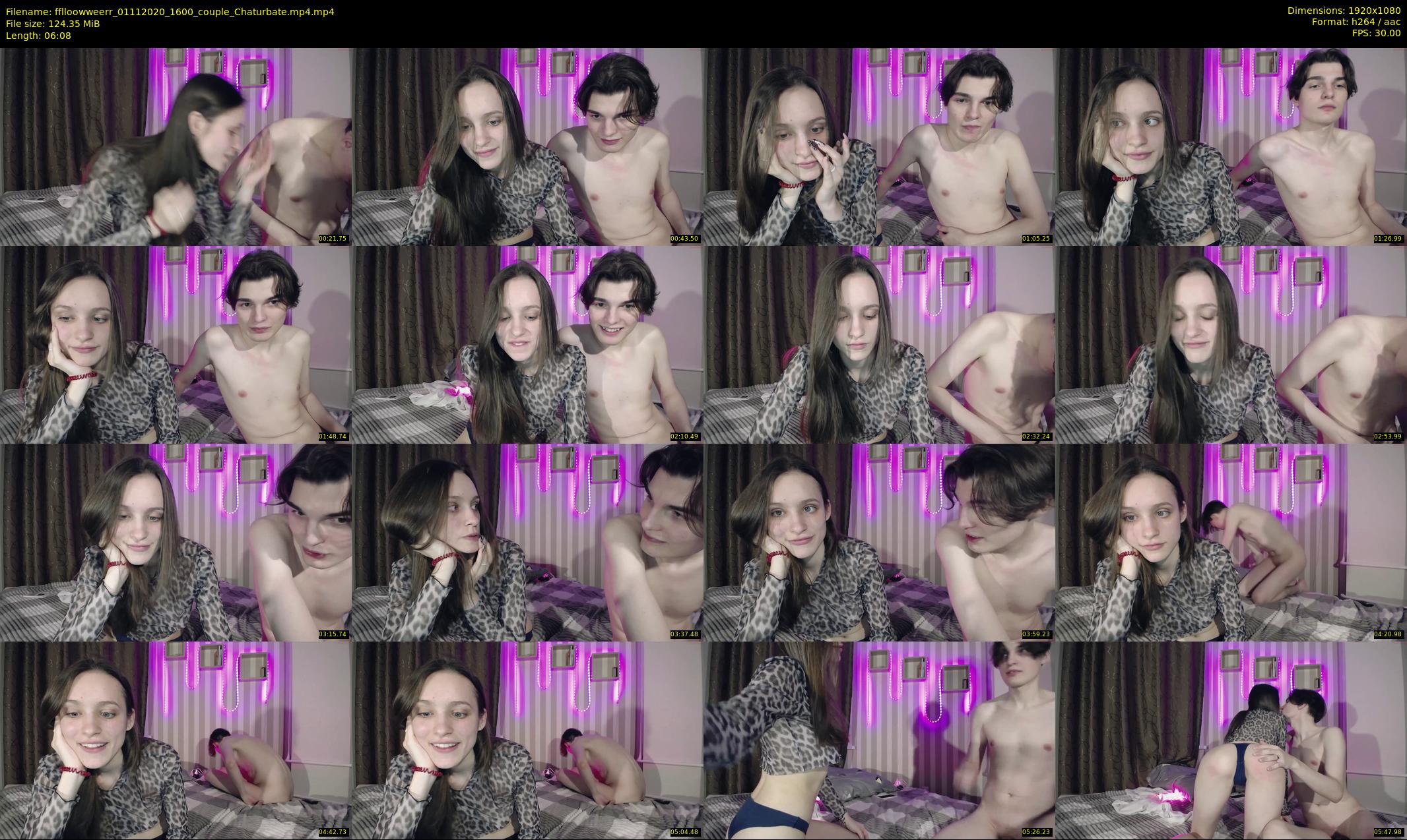 fflloowweerr — 7 minute Chaturbate couple cam show recording, 1080p, Nov 1, 2020