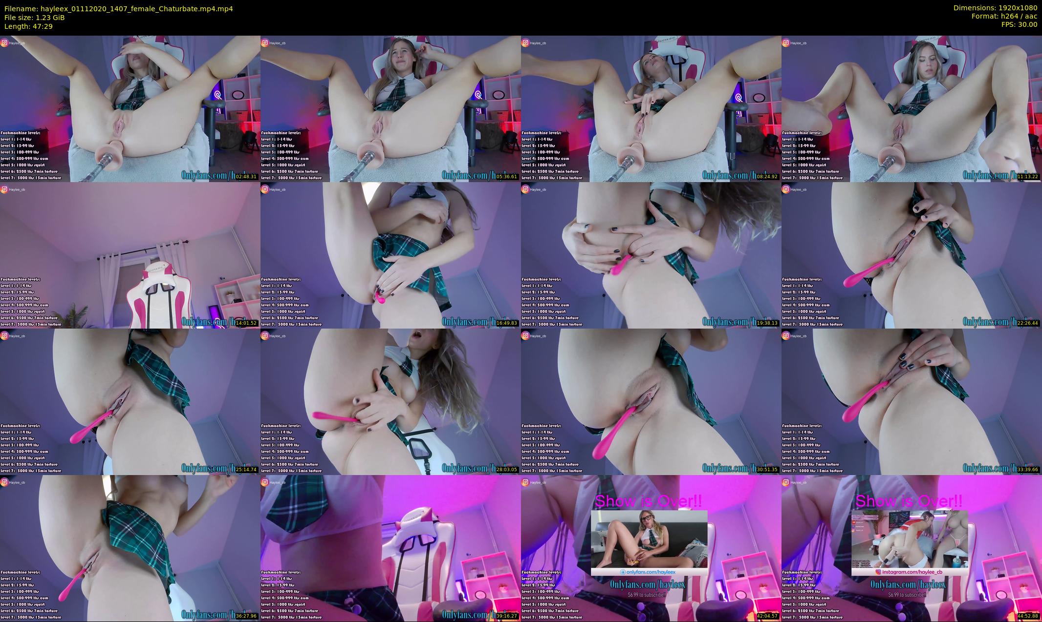 hayleex — 48 minute Chaturbate female cam show recording, 1080p, Nov 1, 2020