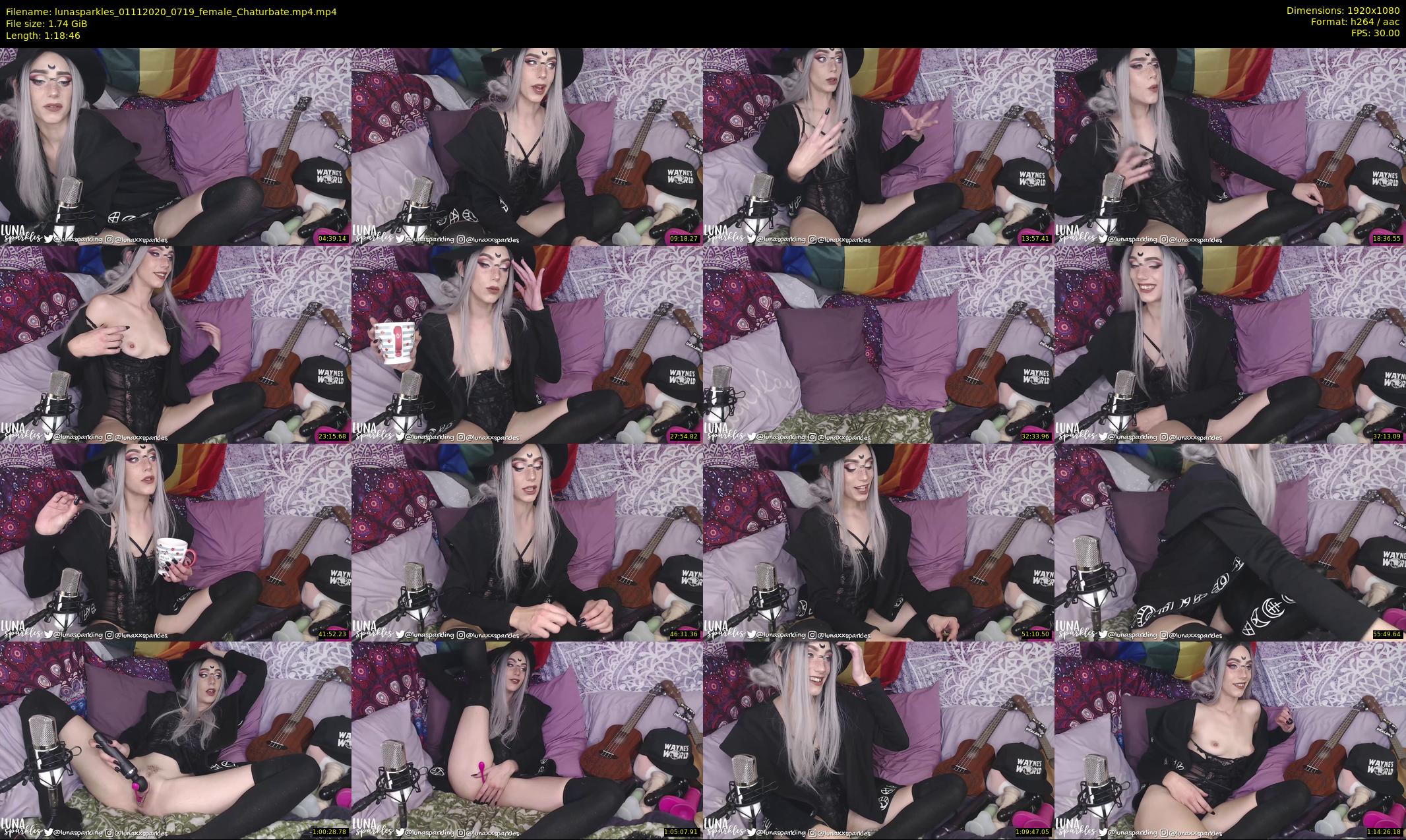 lunasparkles — 79 minute Chaturbate female cam show recording, 1080p, Nov 1, 2020