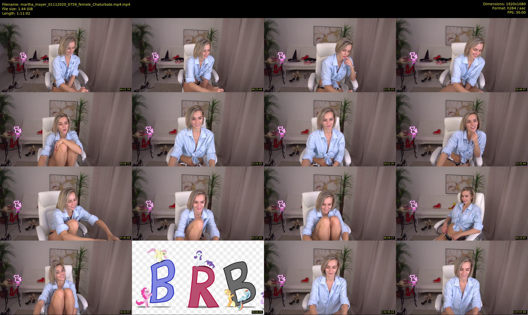 martha_mayer — 72 minute Chaturbate female cam show recording, 1080p, Nov 1, 2020