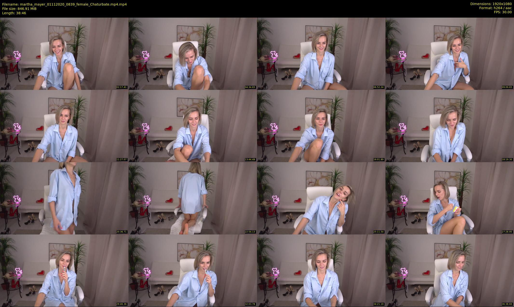 martha_mayer — 39 minute Chaturbate female cam show recording, 1080p, Nov 1, 2020