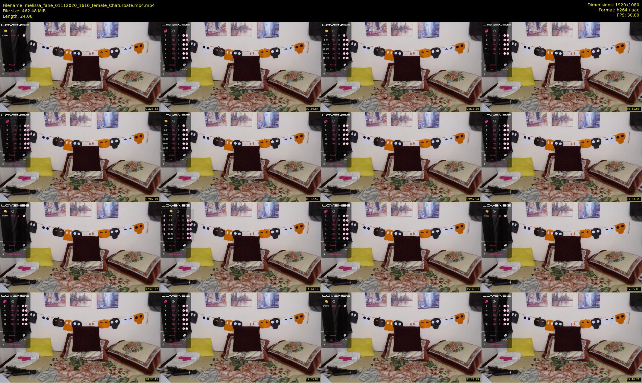 melissa_fane — 25 minute Chaturbate female cam show recording, 1080p, Nov 1, 2020