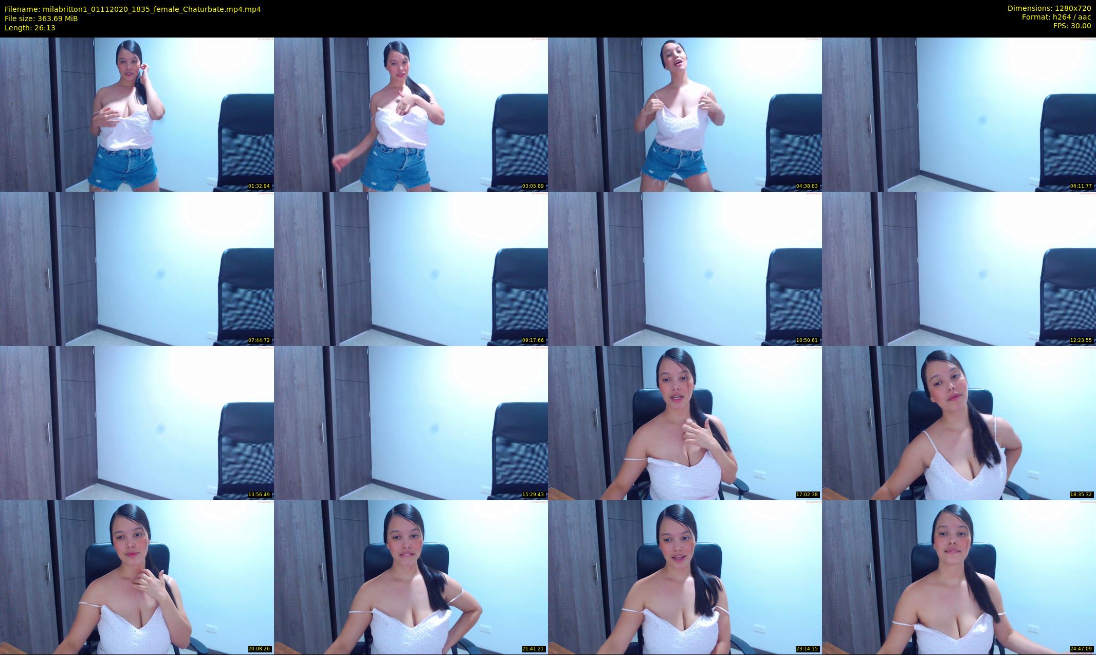 milabritton1 — 27 minute Chaturbate female cam show recording, 720p, Nov 1, 2020