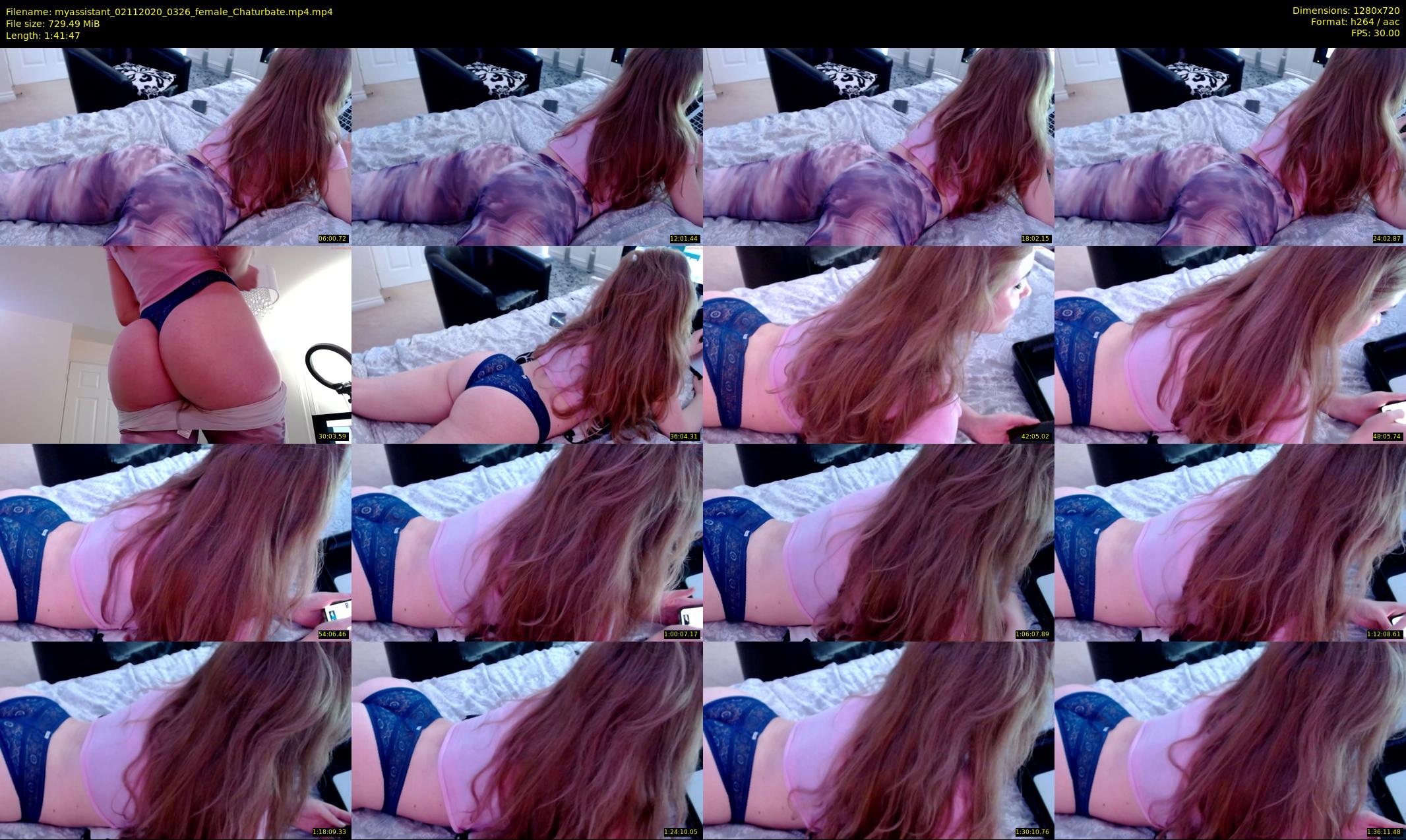 myassistant — 102 minute Chaturbate female cam show recording, 720p, Nov 2, 2020