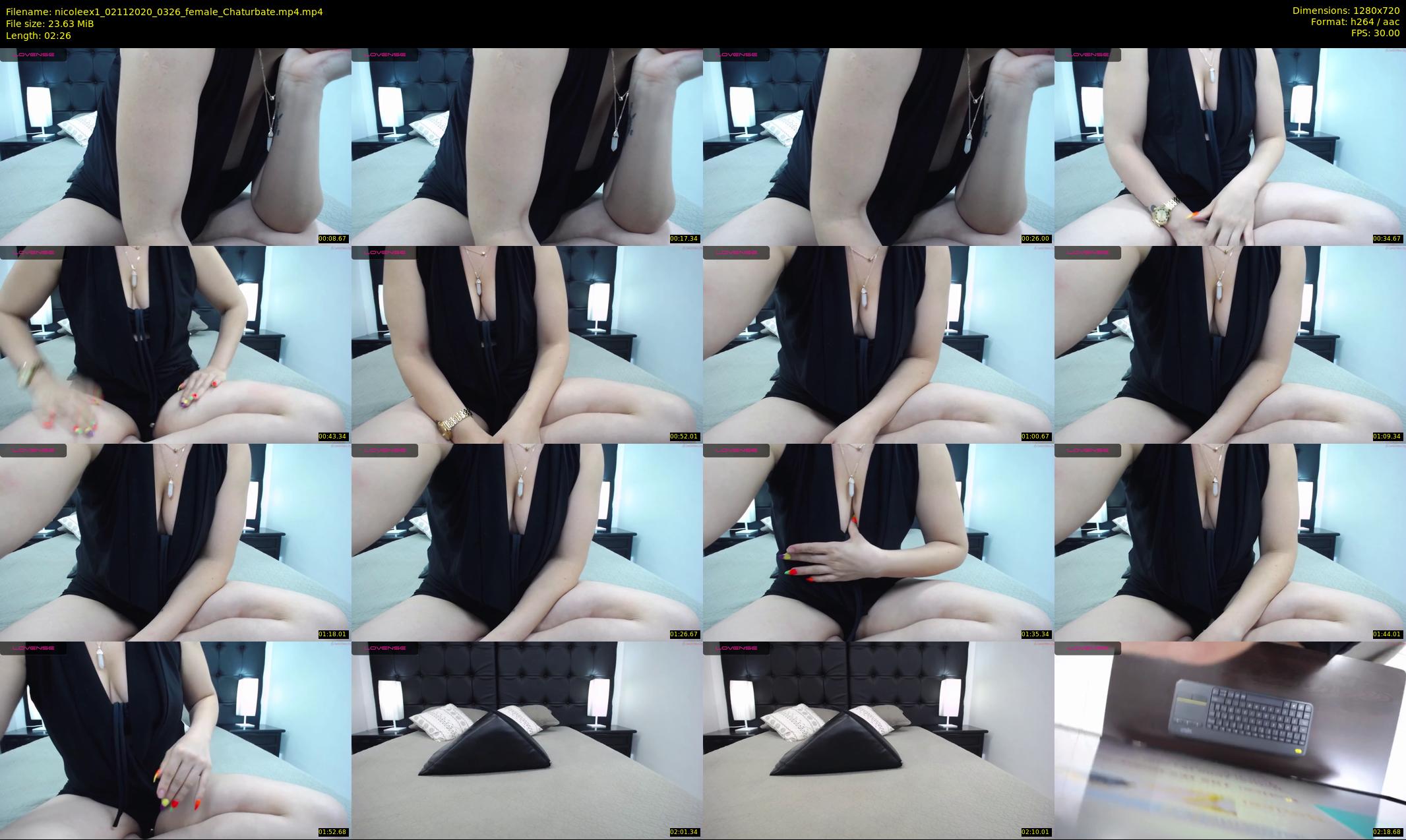 nicoleex1 — 3 minute Chaturbate female cam show recording, 720p, Nov 2, 2020