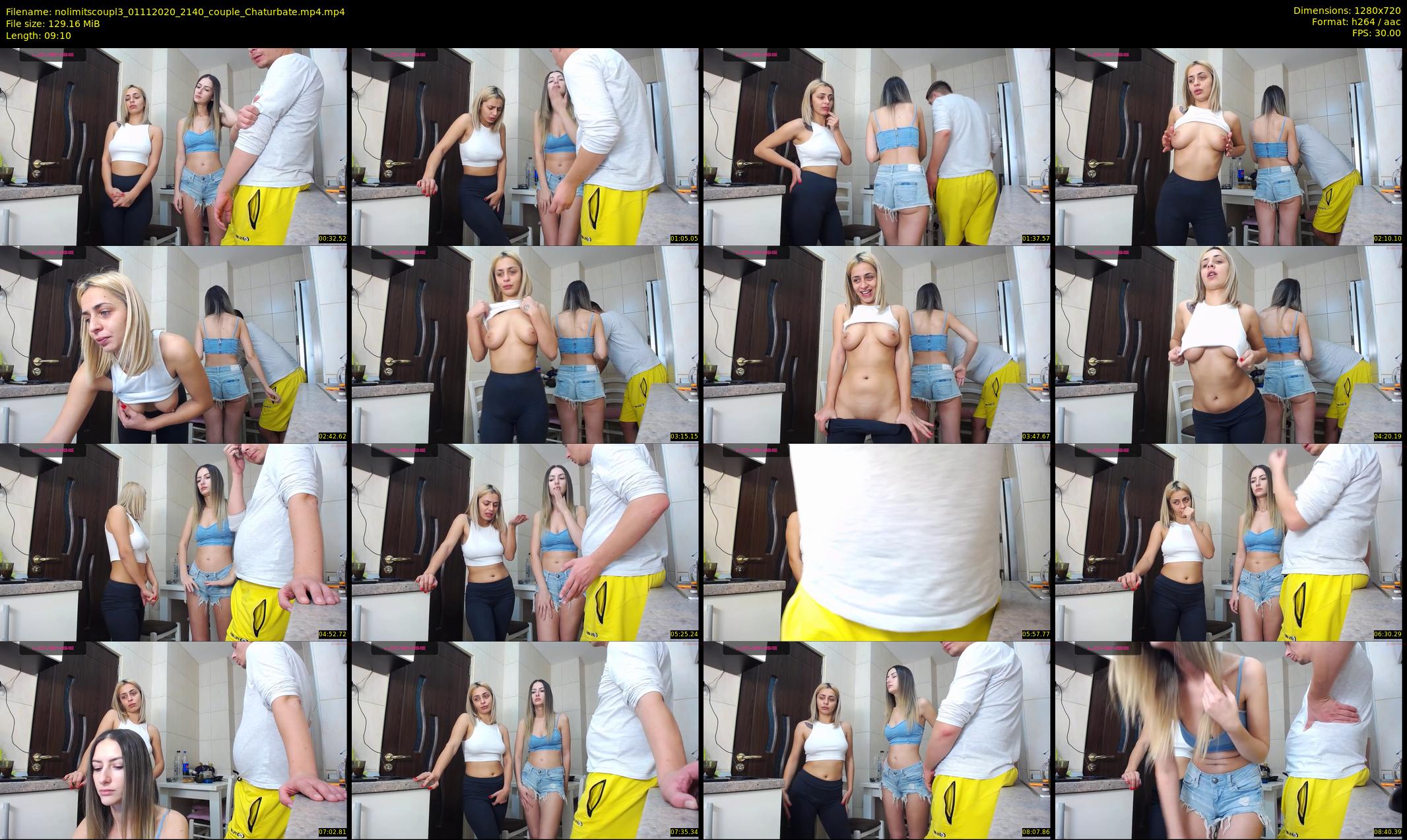 nolimitscoupl3 — 10 minute Chaturbate couple cam show recording, 720p, Nov 1, 2020