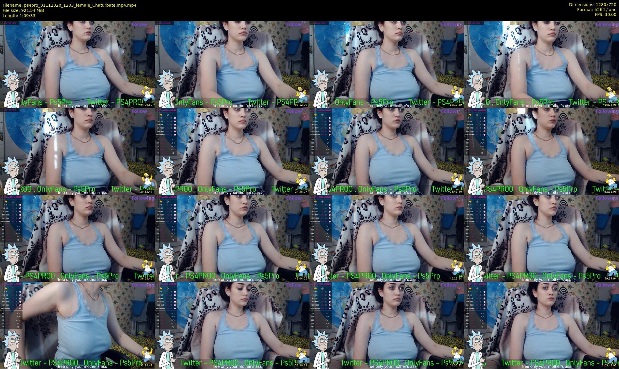 ps4pro — 70 minute Chaturbate female cam show recording, 720p, Nov 1, 2020