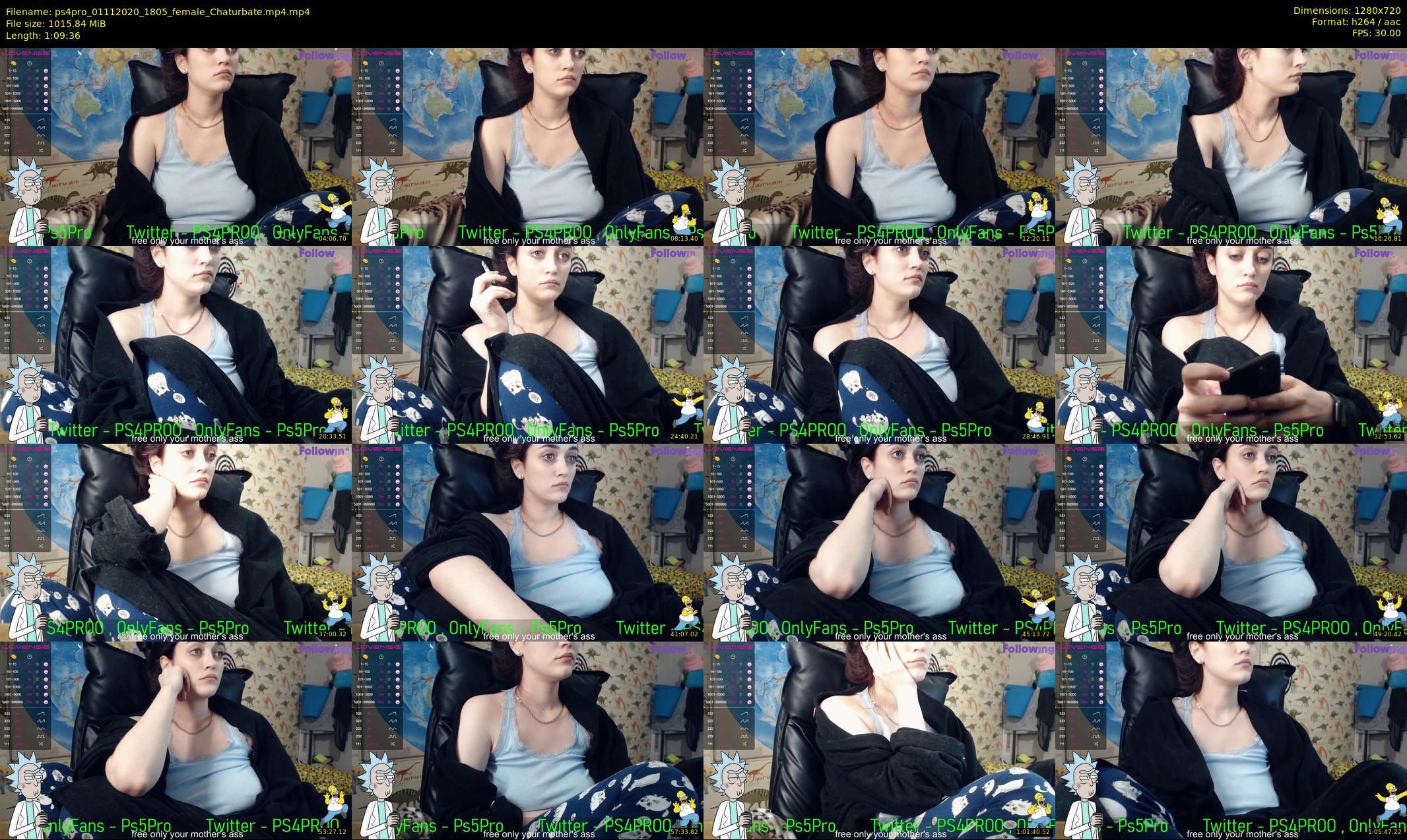 ps4pro — 70 minute Chaturbate female cam show recording, 720p, Nov 1, 2020