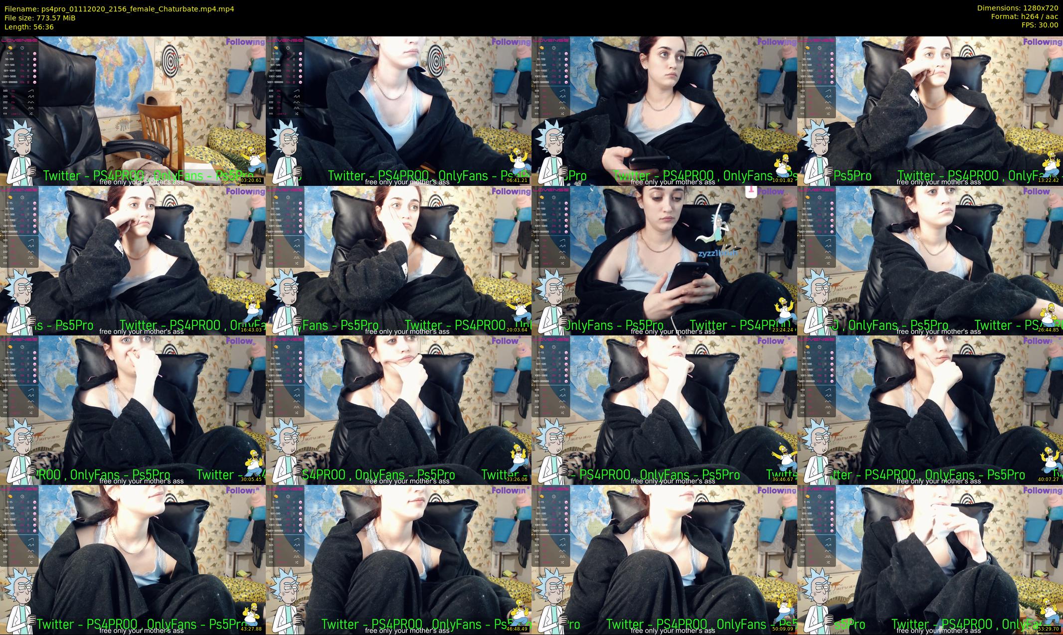 ps4pro — 57 minute Chaturbate female cam show recording, 720p, Nov 1, 2020