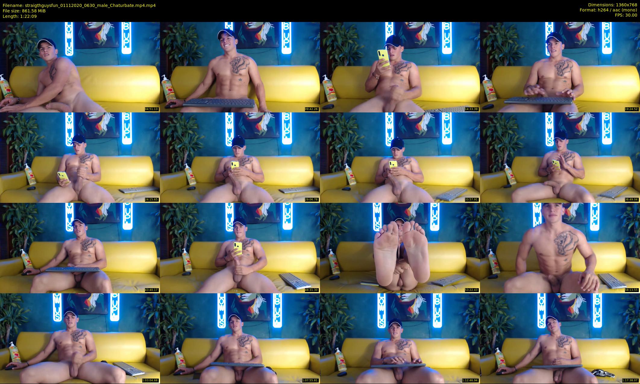 straigthguysfun — 83 minute Chaturbate male cam show recording, 720p, Nov 1, 2020