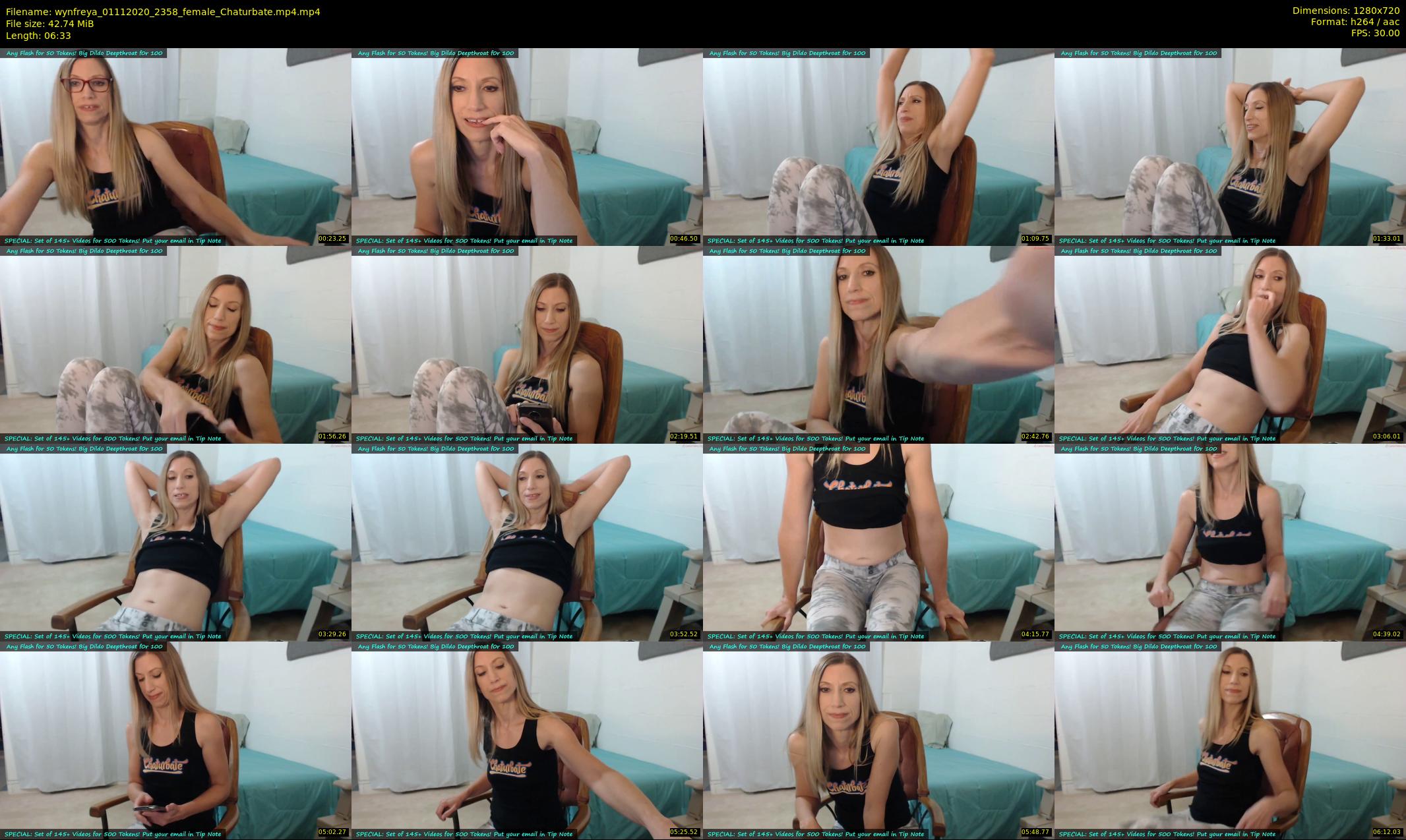 wynfreya — 7 minute Chaturbate female cam show recording, 720p, Nov 1, 2020