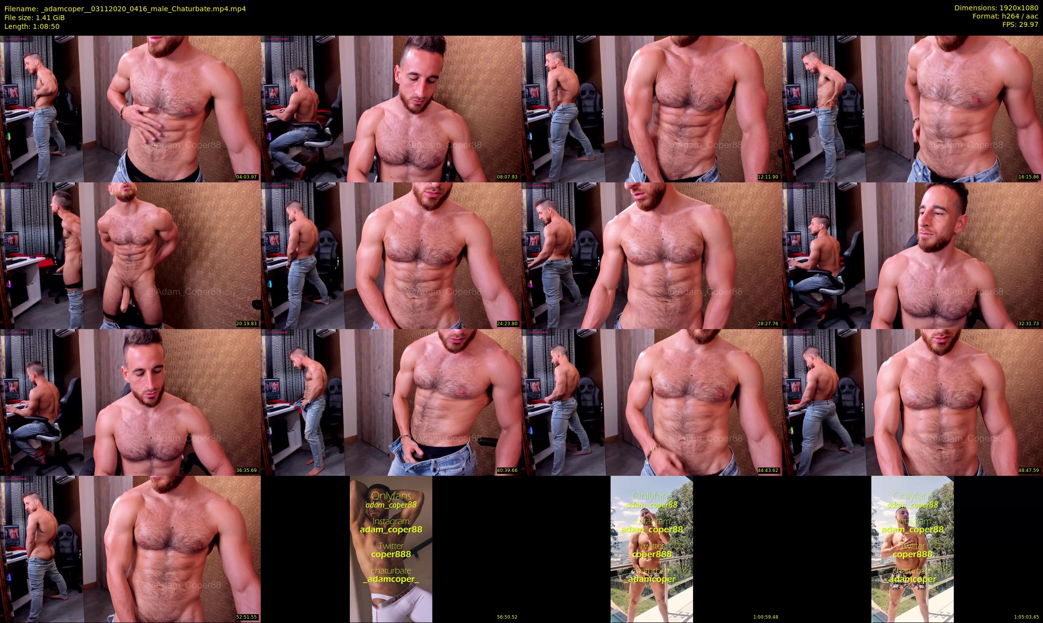 _adamcoper_ — 69 minute Chaturbate male cam show recording, 1080p, Nov 3, 2020