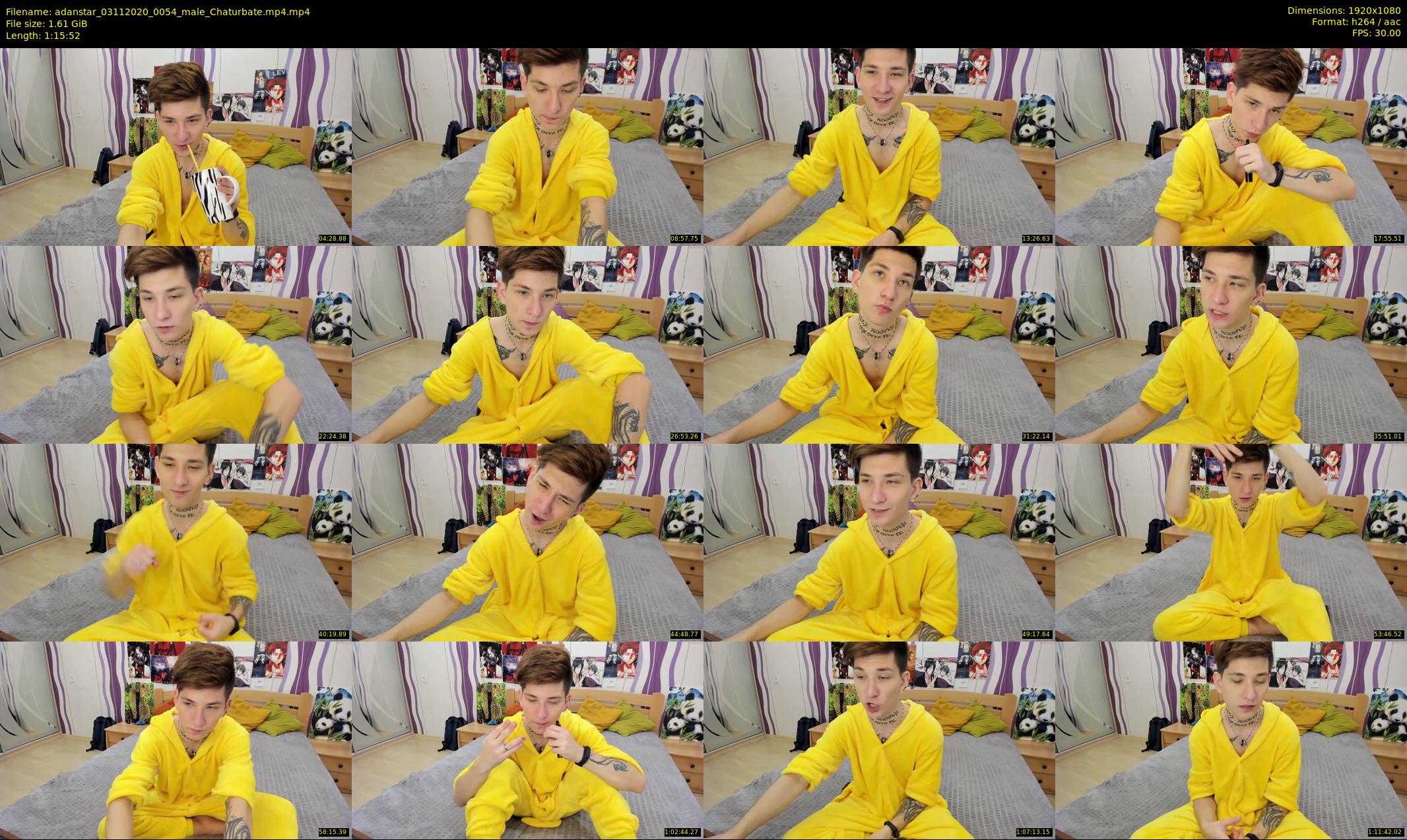adanstar — 76 minute Chaturbate male cam show recording, 1080p, Nov 3, 2020