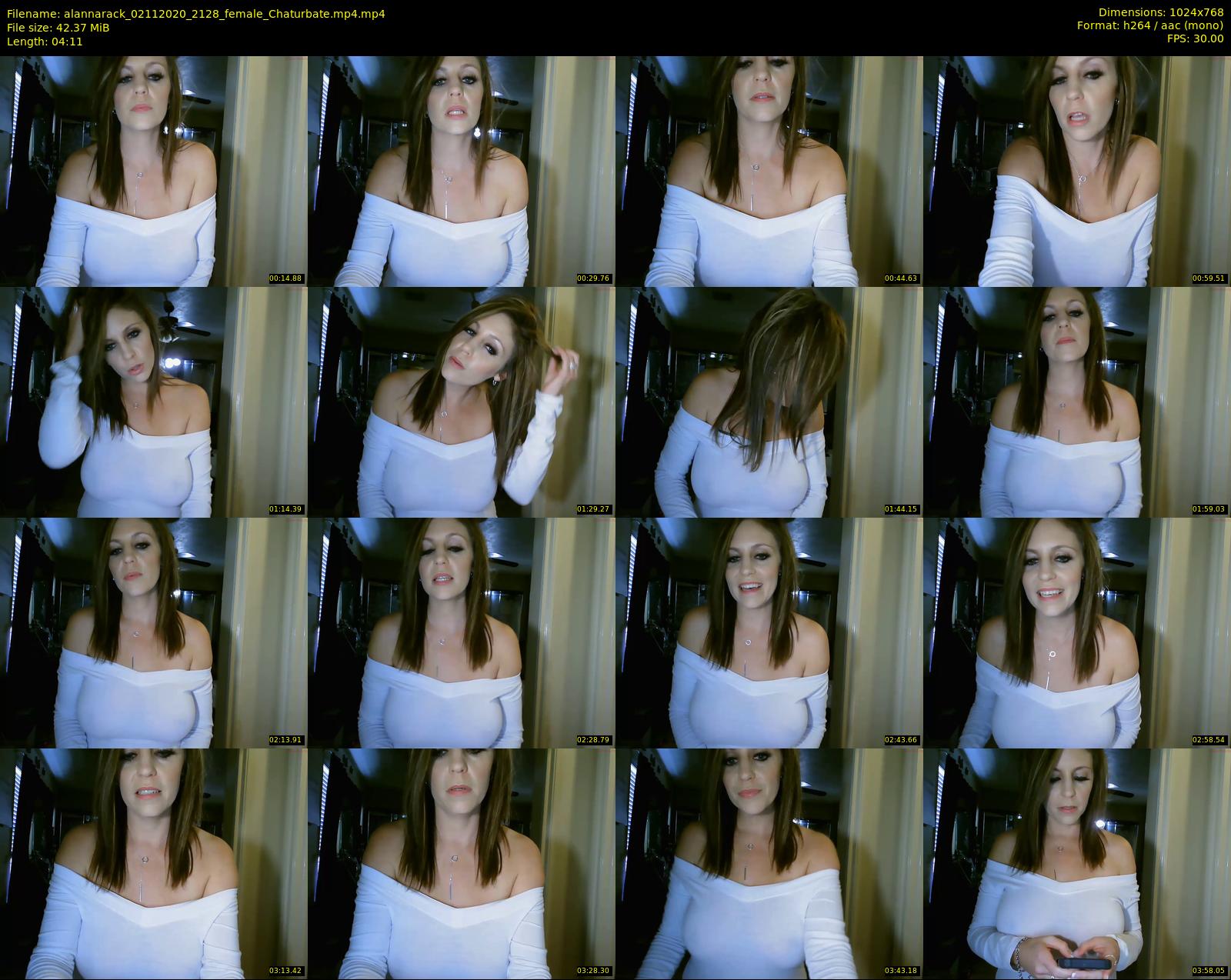 alannarack — 5 minute Chaturbate female cam show recording, 720p, Nov 2, 2020