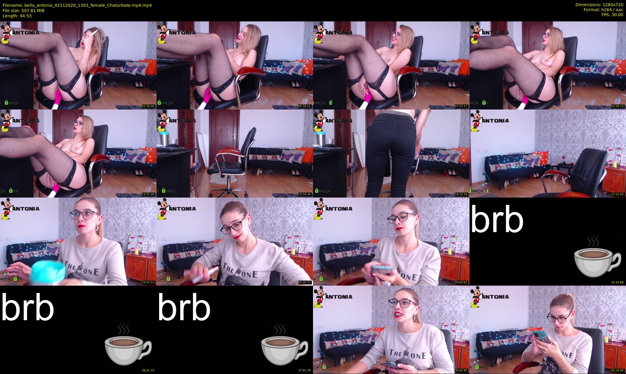 bella_antonia — 45 minute Chaturbate female cam show recording, 720p, Nov 2, 2020