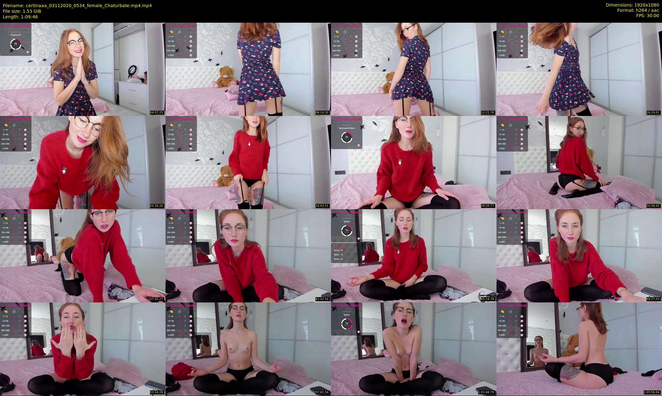 certinaaa — 70 minute Chaturbate female cam show recording, 1080p, Nov 3, 2020