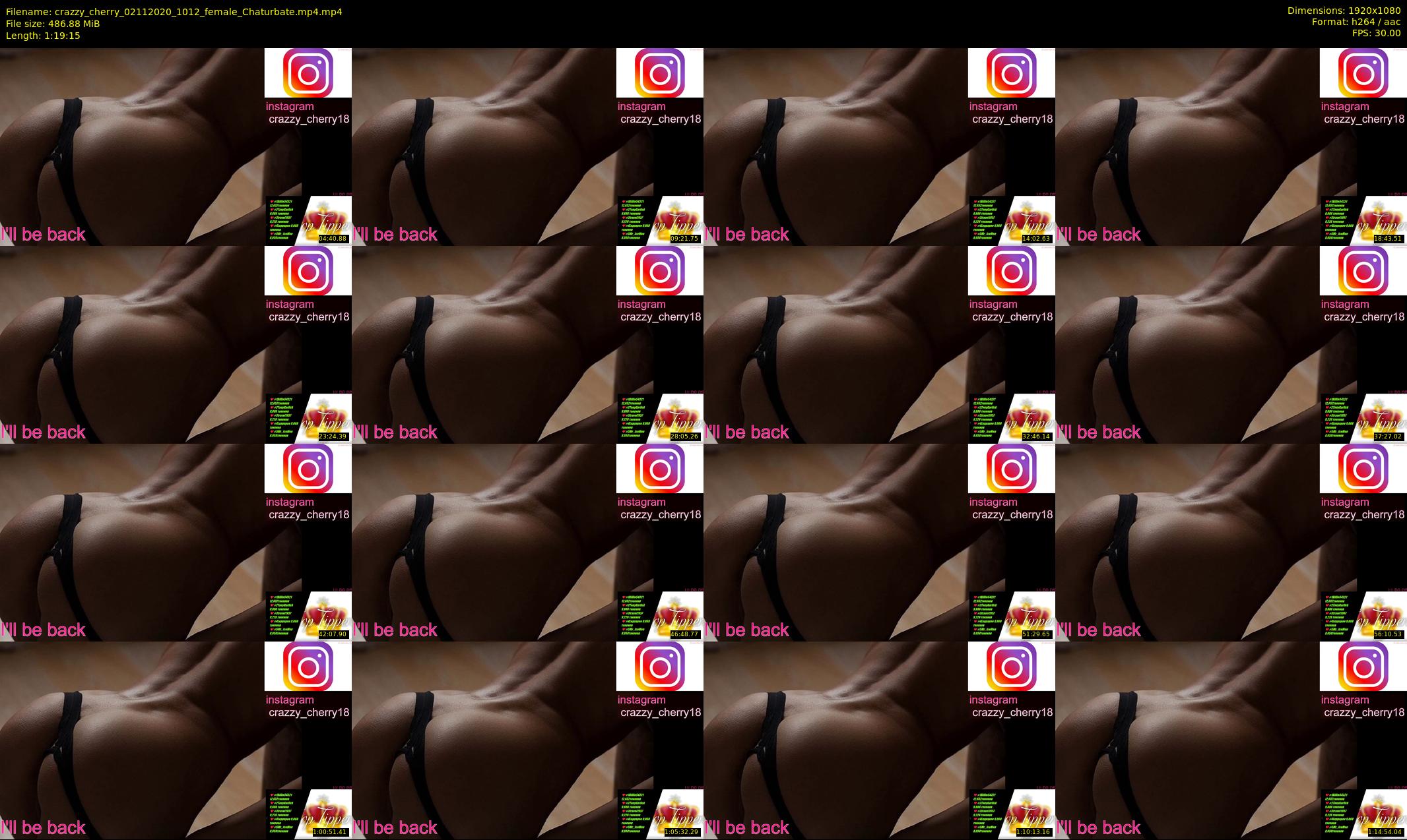 crazzy_cherry — 80 minute Chaturbate female cam show recording, 1080p, Nov 2, 2020