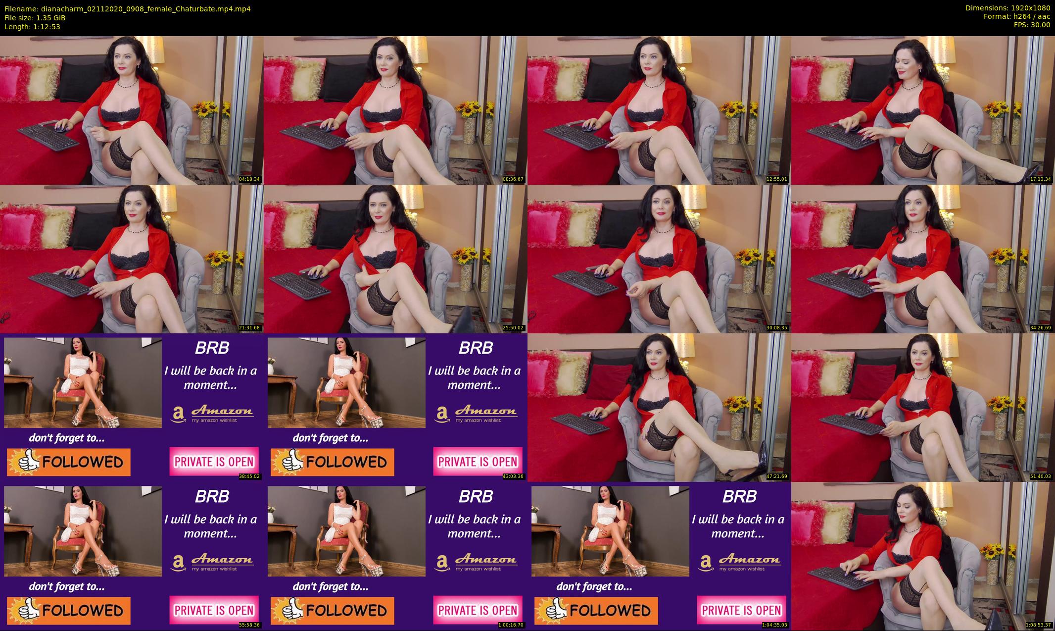 dianacharm — 73 minute Chaturbate female cam show recording, 1080p, Nov 2, 2020
