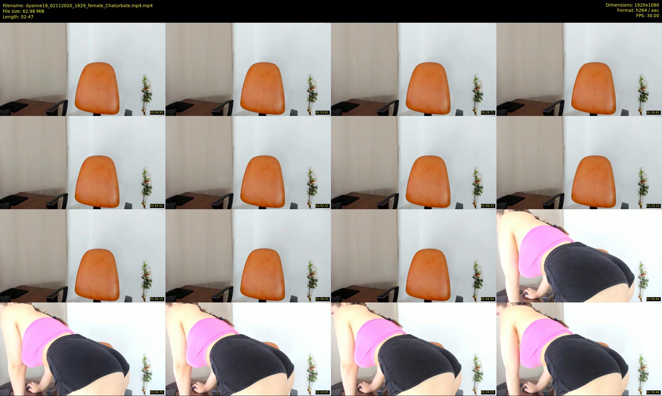dyanne18 — 3 minute Chaturbate female cam show recording, 1080p, Nov 2, 2020