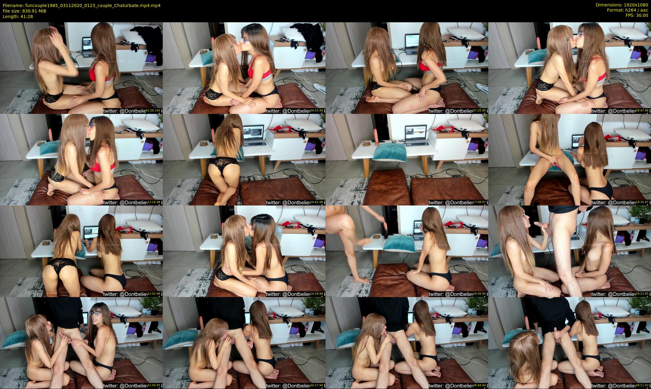 funcouple1985 — 42 minute Chaturbate couple cam show recording, 1080p, Nov 3, 2020
