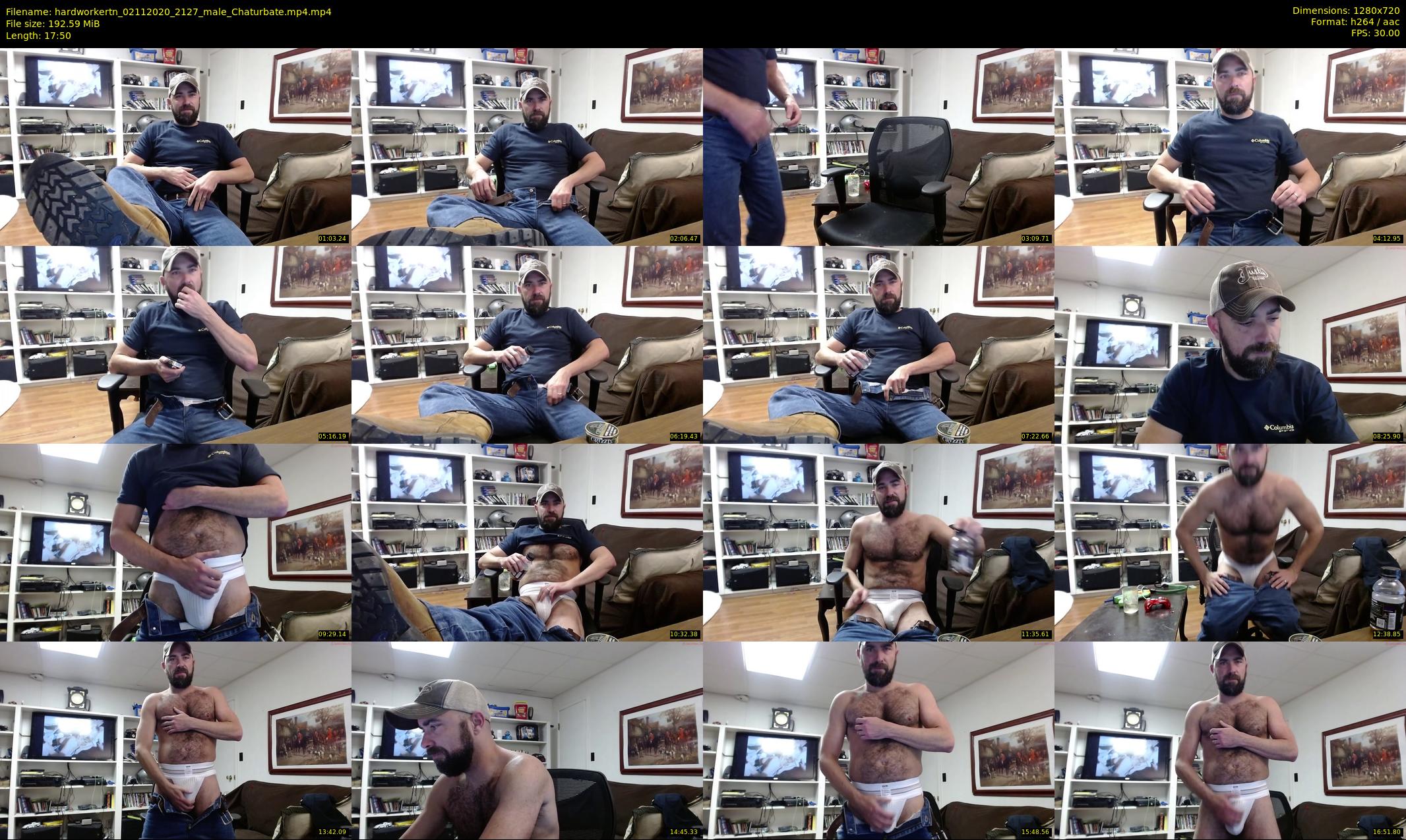 hardworkertn — 18 minute Chaturbate male cam show recording, 720p, Nov 2, 2020