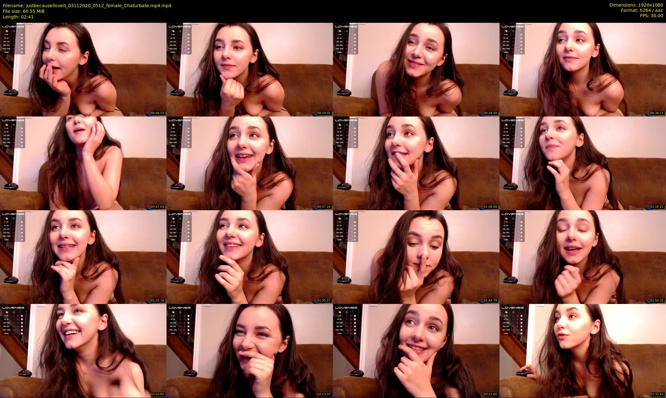 justbecauseiloveit — 3 minute Chaturbate female cam show recording, 1080p, Nov 3, 2020