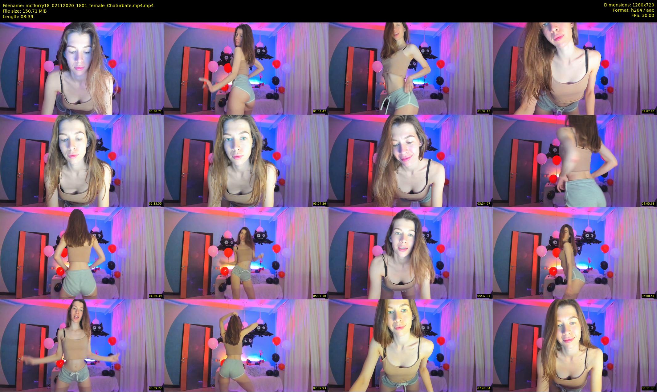 mcflurry18 — 9 minute Chaturbate female cam show recording, 720p, Nov 2, 2020