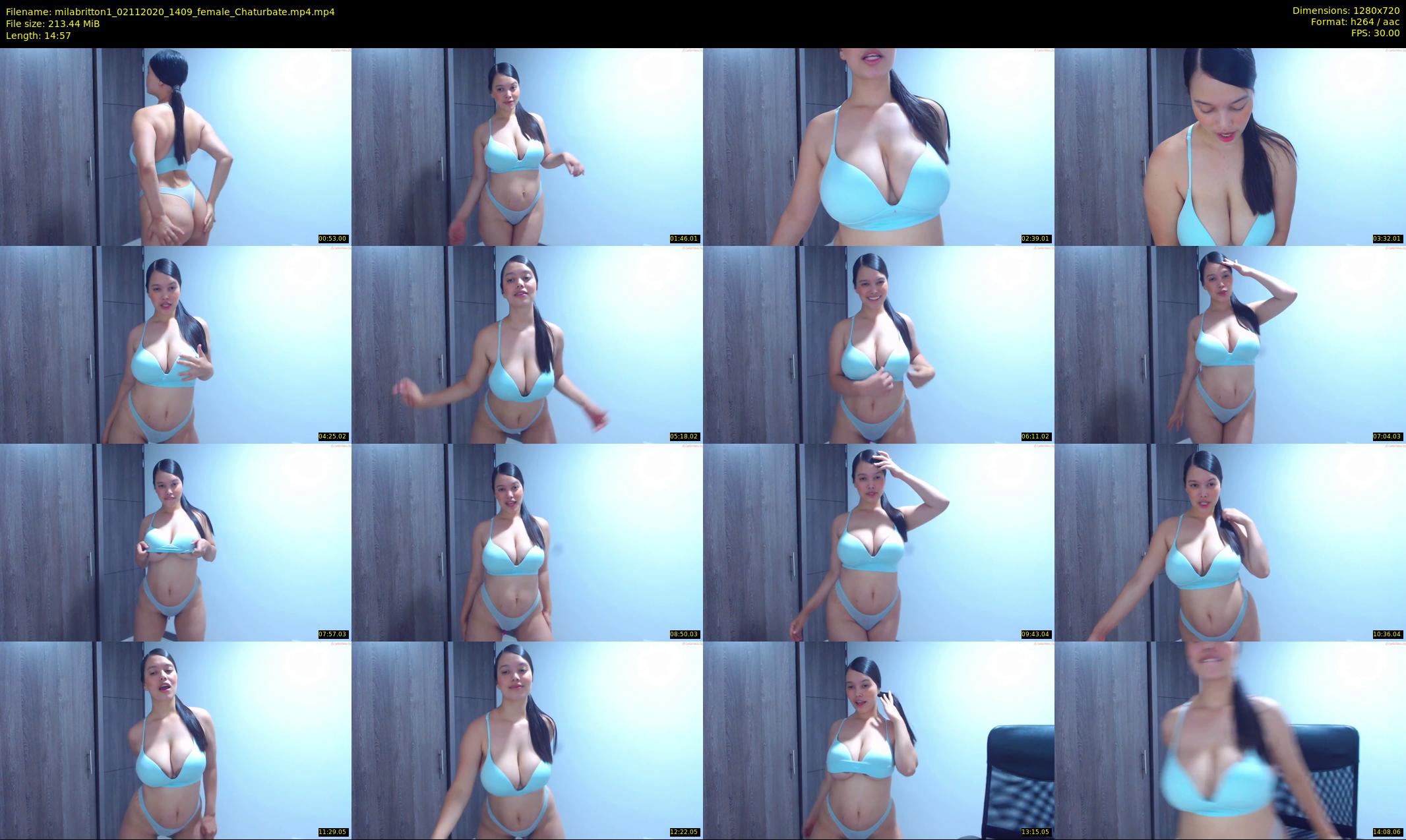milabritton1 — 15 minute Chaturbate female cam show recording, 720p, Nov 2, 2020