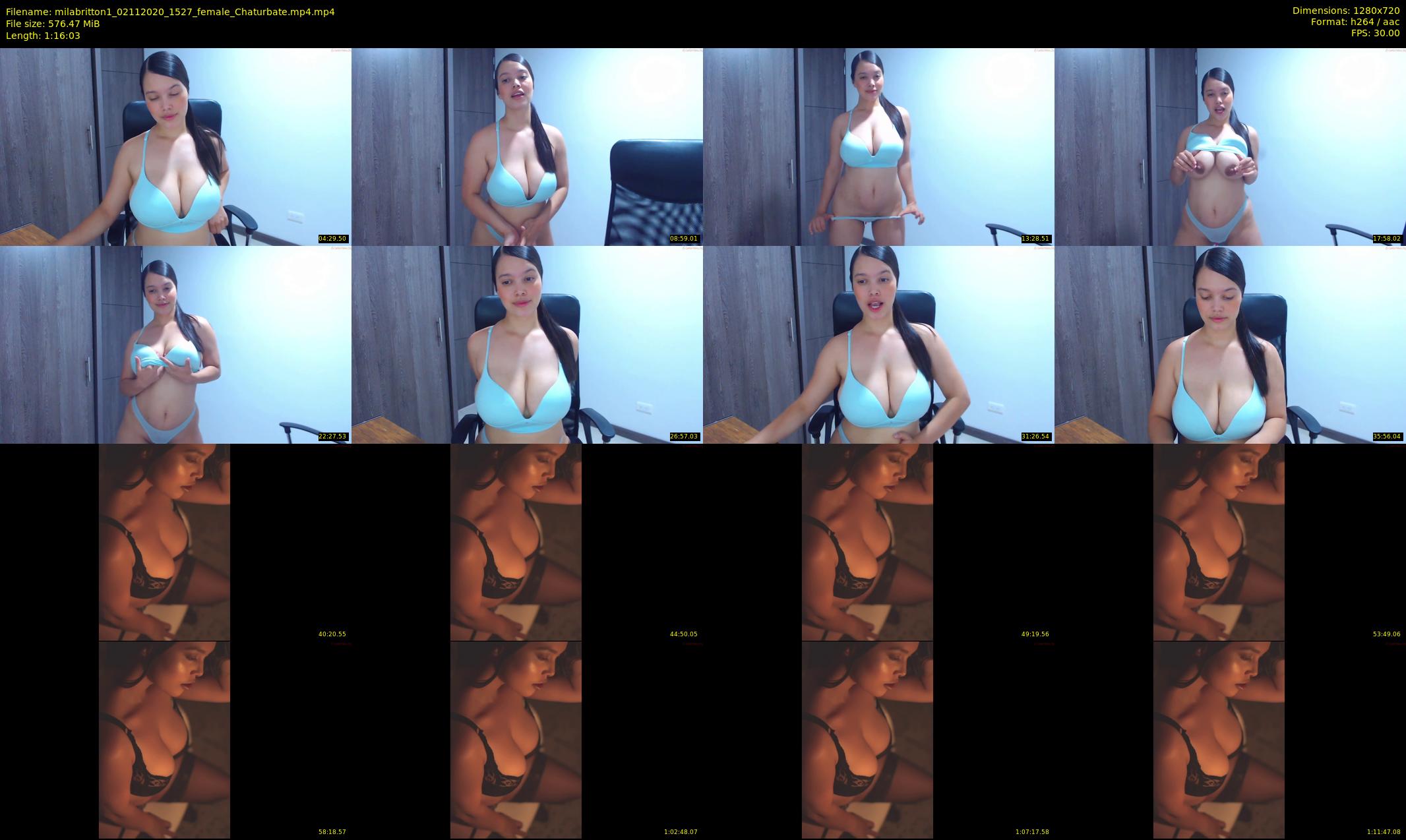 milabritton1 — 77 minute Chaturbate female cam show recording, 720p, Nov 2, 2020