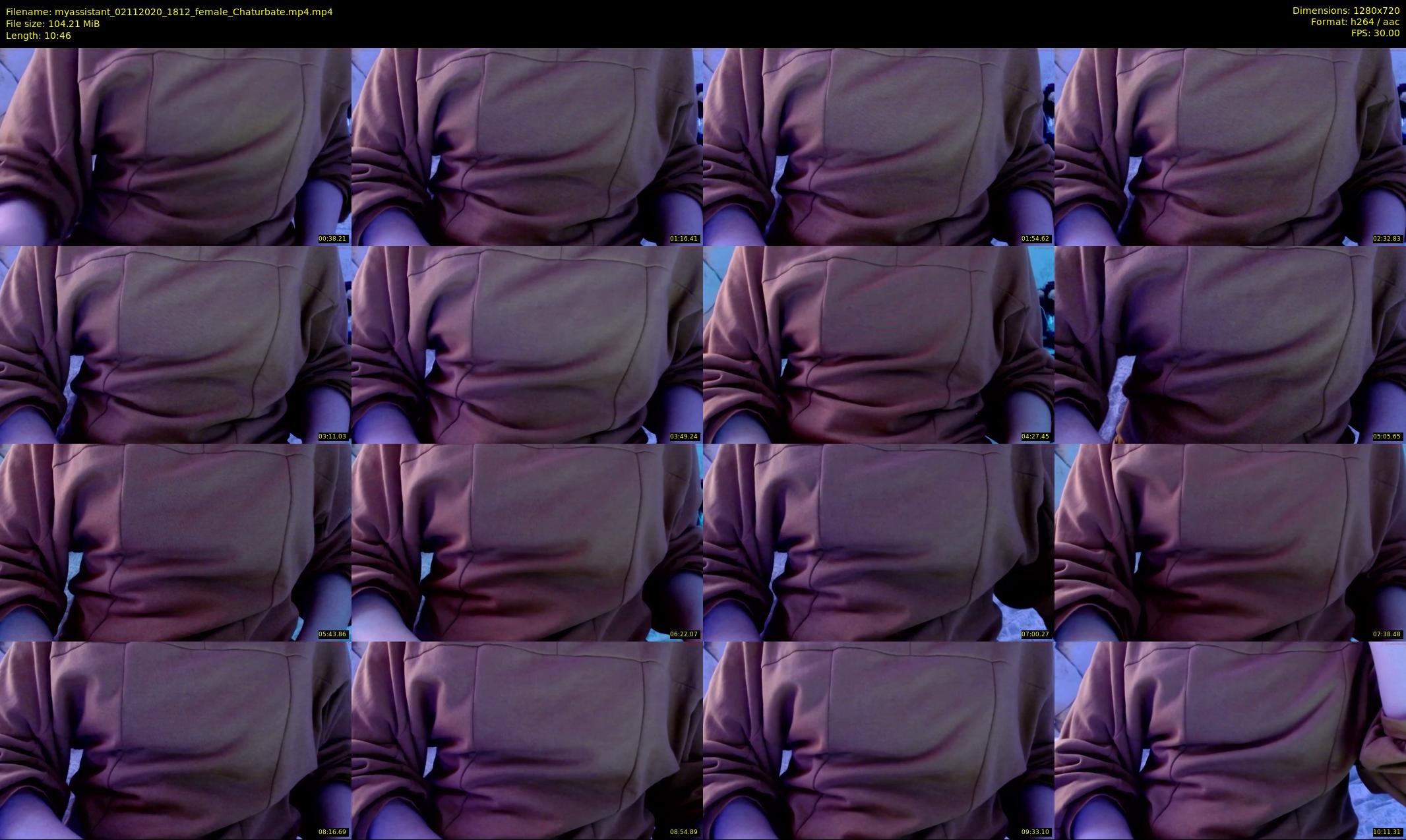 myassistant — 11 minute Chaturbate female cam show recording, 720p, Nov 2, 2020