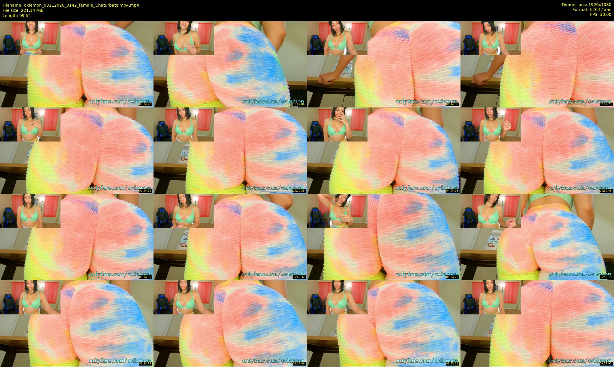 oxlemon — 10 minute Chaturbate female cam show recording, 1080p, Nov 3, 2020