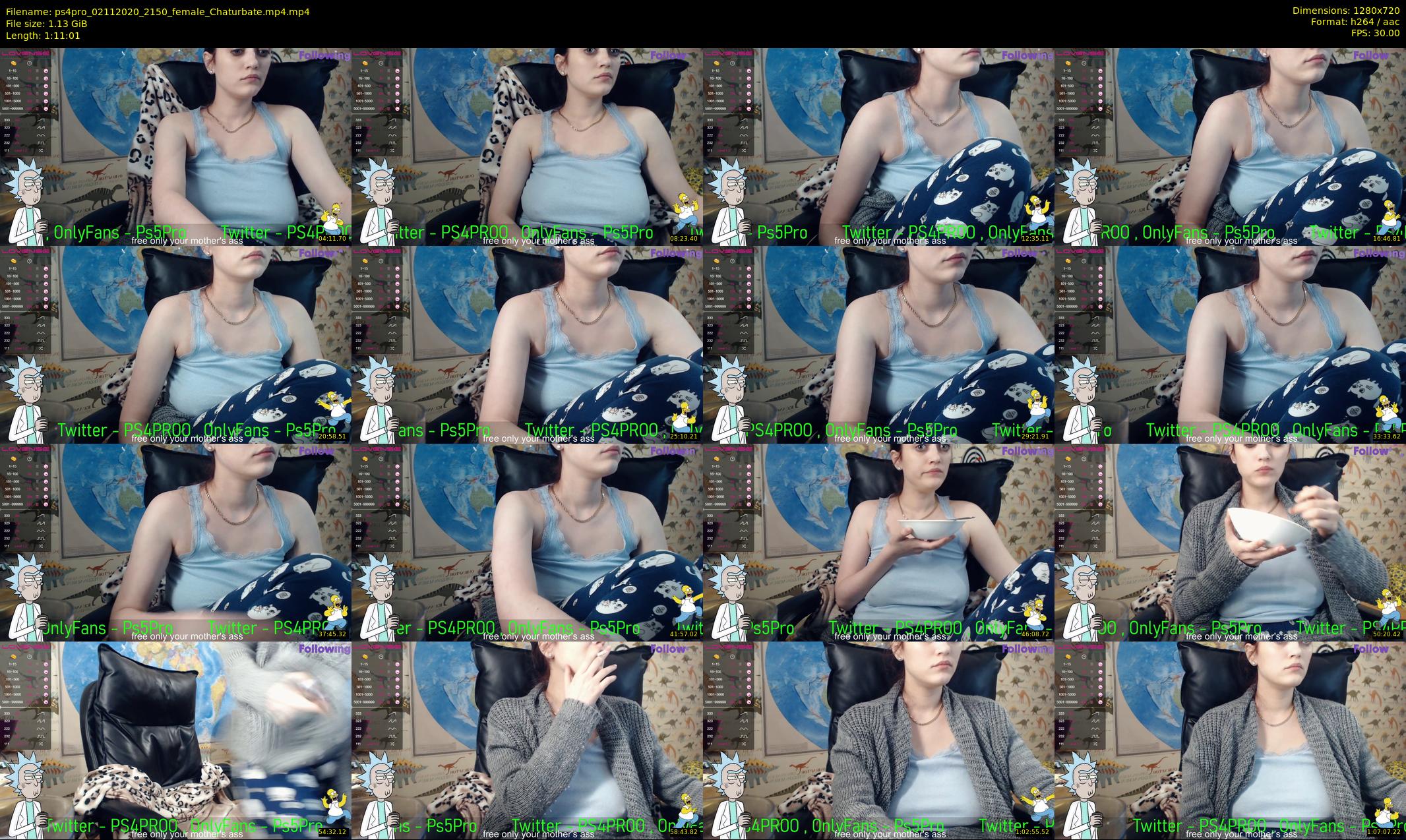 ps4pro — 72 minute Chaturbate female cam show recording, 720p, Nov 2, 2020