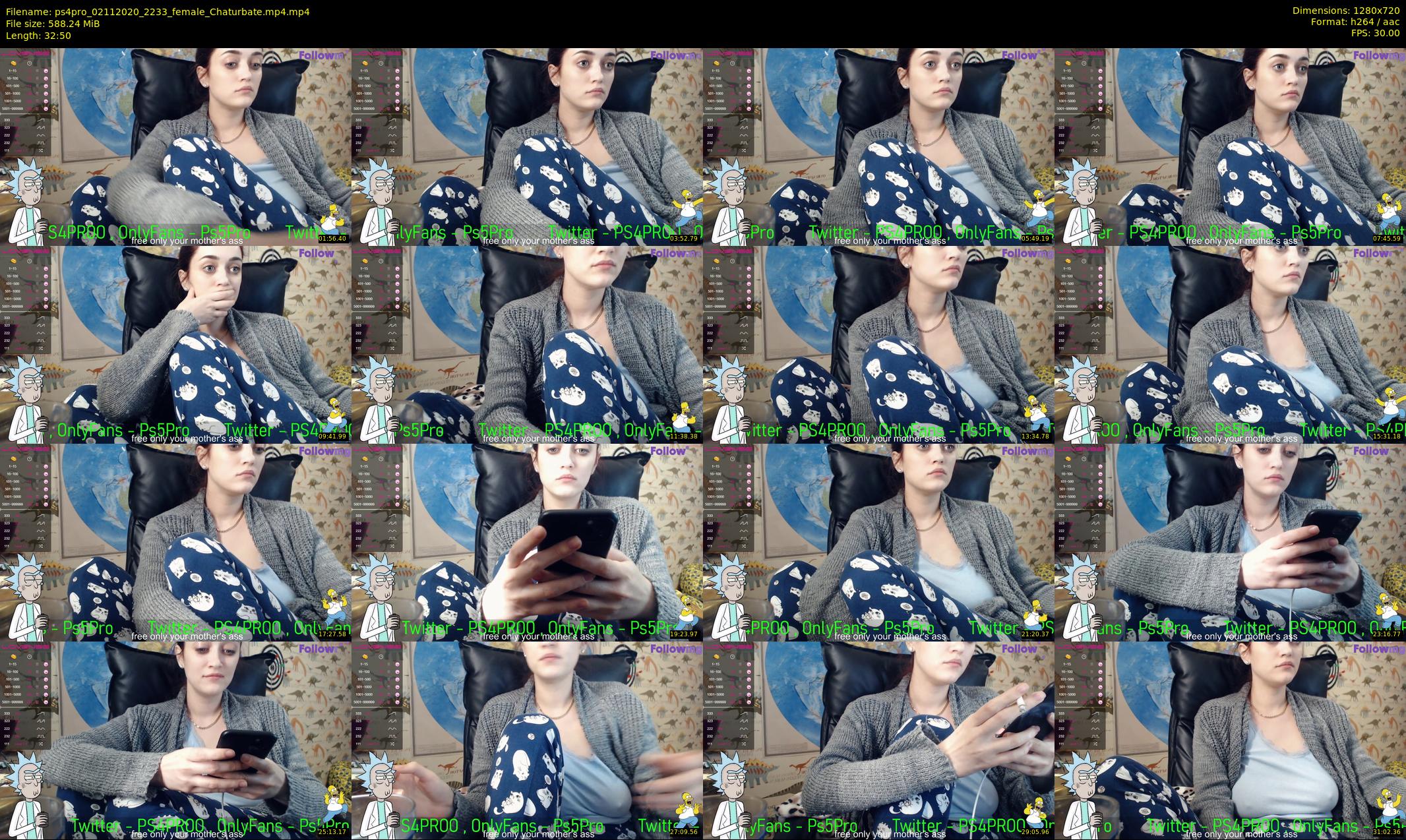 ps4pro — 33 minute Chaturbate female cam show recording, 720p, Nov 2, 2020