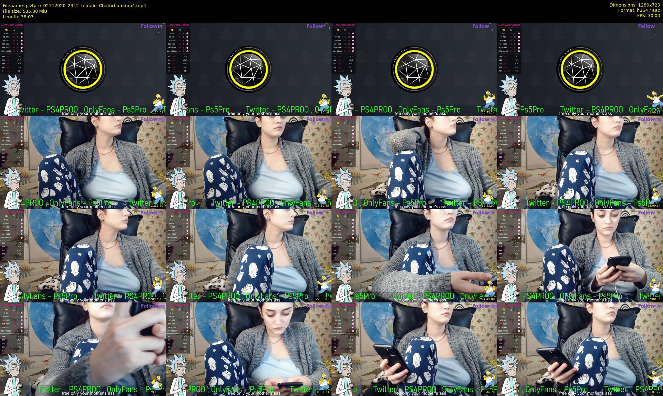 ps4pro — 39 minute Chaturbate female cam show recording, 720p, Nov 2, 2020