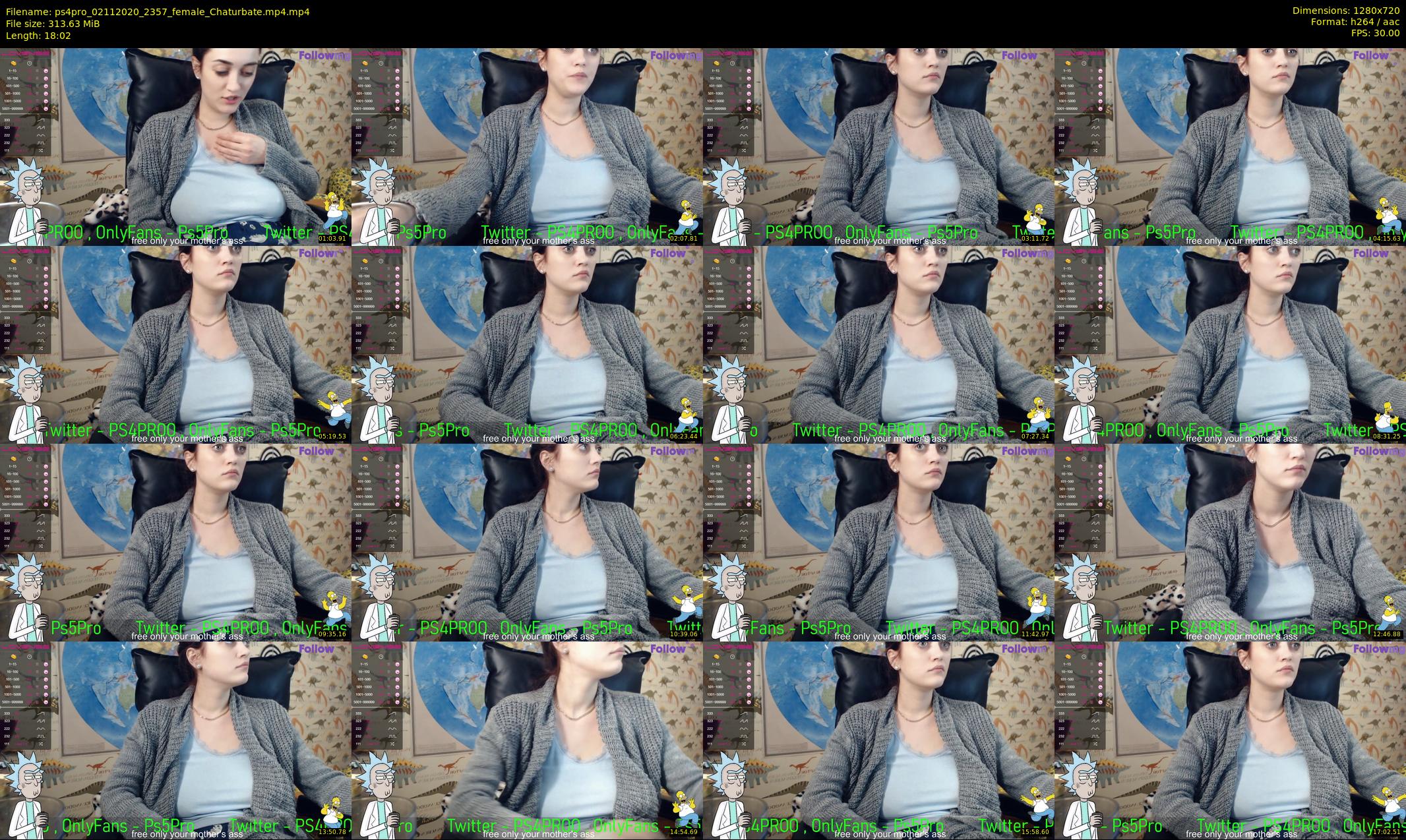 ps4pro — 19 minute Chaturbate female cam show recording, 720p, Nov 2, 2020