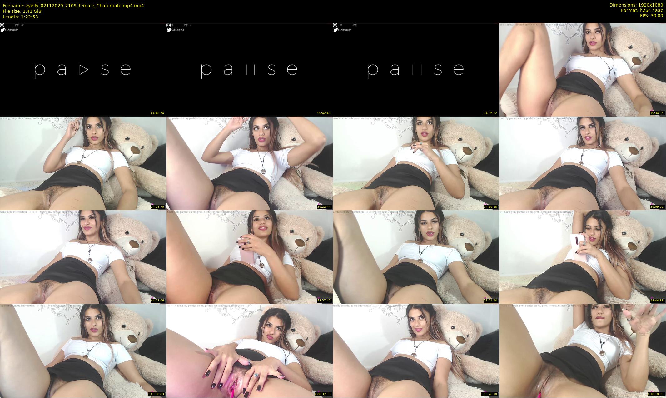 zyelly — 83 minute Chaturbate female cam show recording, 1080p, Nov 2, 2020