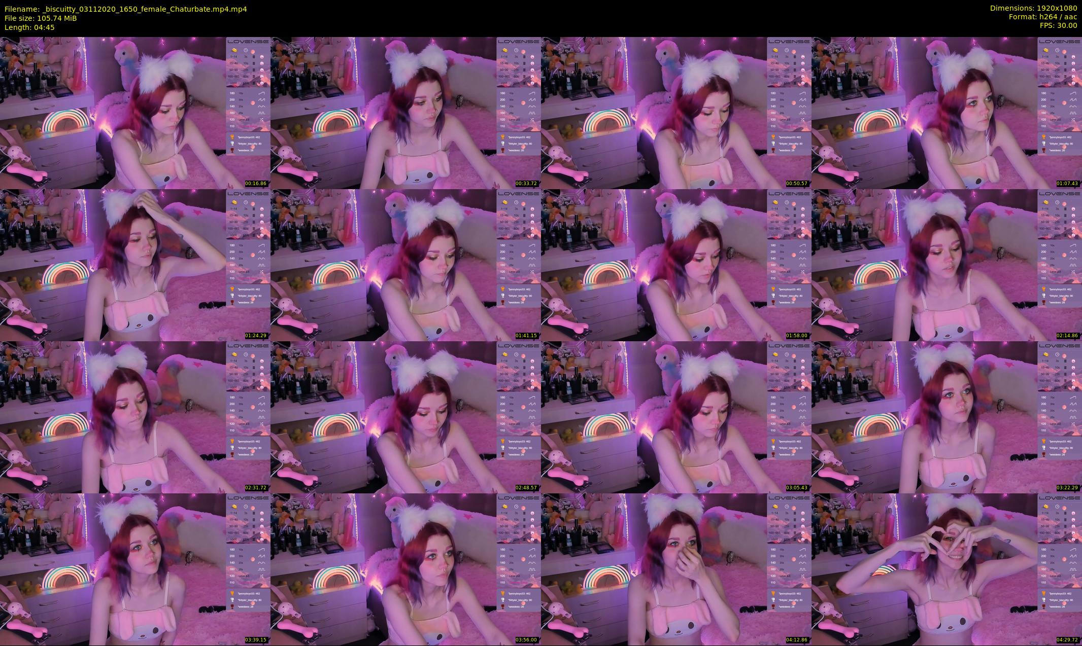 _biscuitty — 5 minute Chaturbate female cam show recording, 1080p, Nov 3, 2020