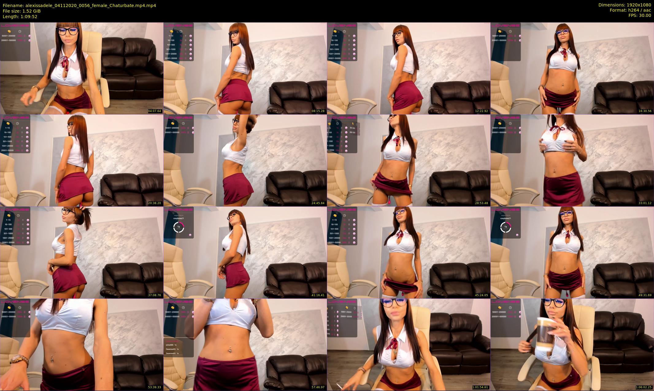 alexissadele — 70 minute Chaturbate female cam show recording, 1080p, Nov 4, 2020