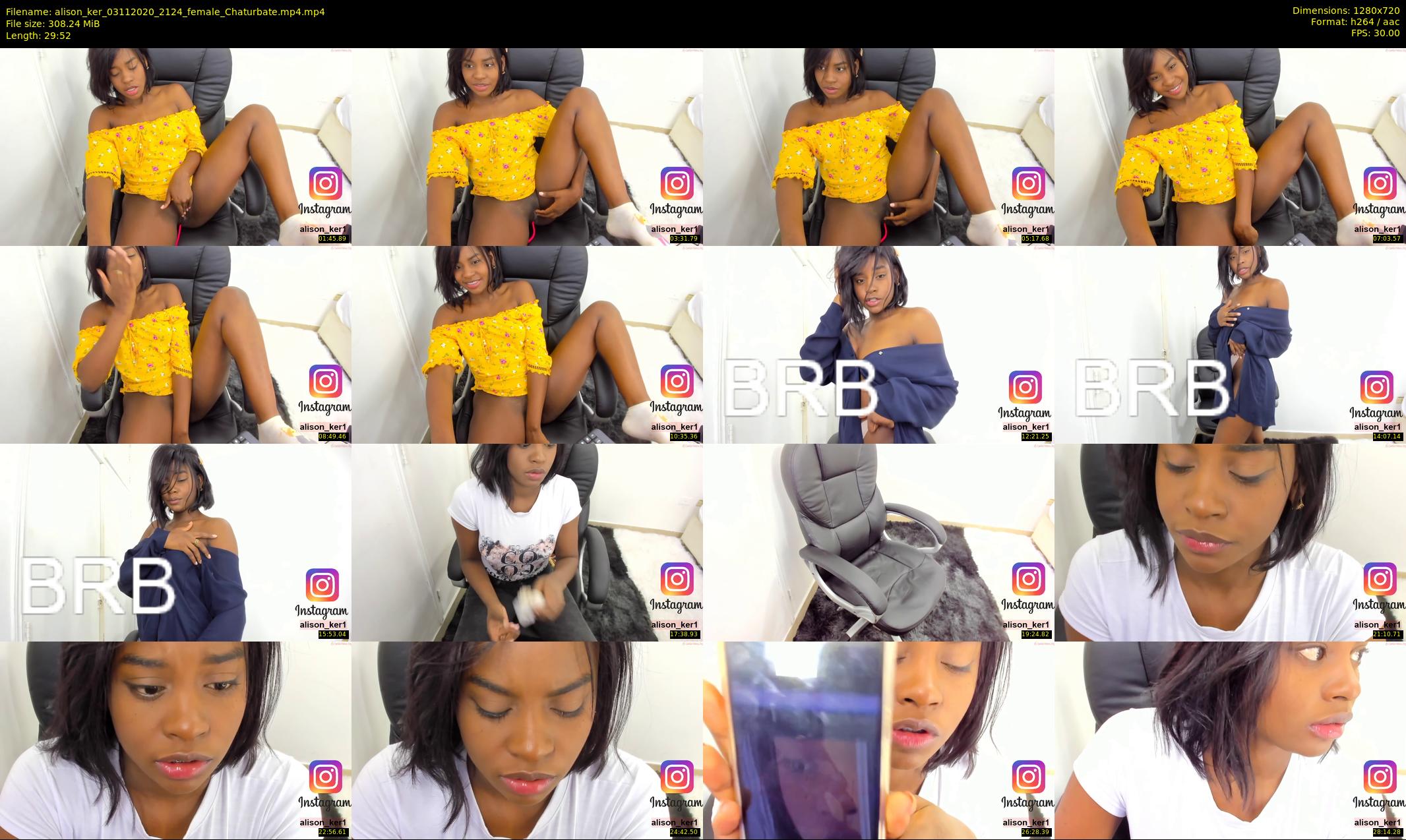 alison_ker — 30 minute Chaturbate female cam show recording, 720p, Nov 3, 2020